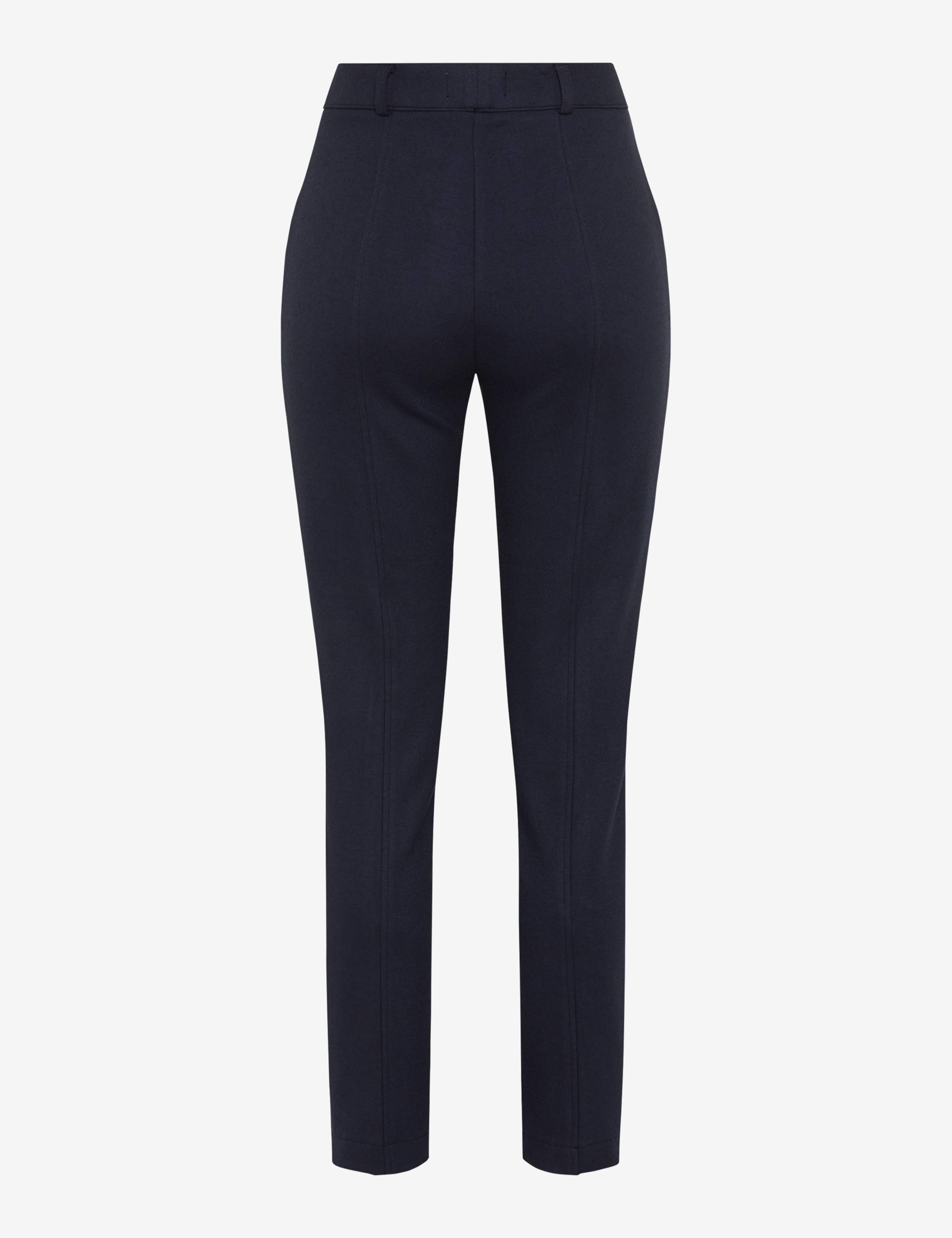Femme Style LILLYTH CHIC Bleu Foncé Super Slim Fit Détourage arrière