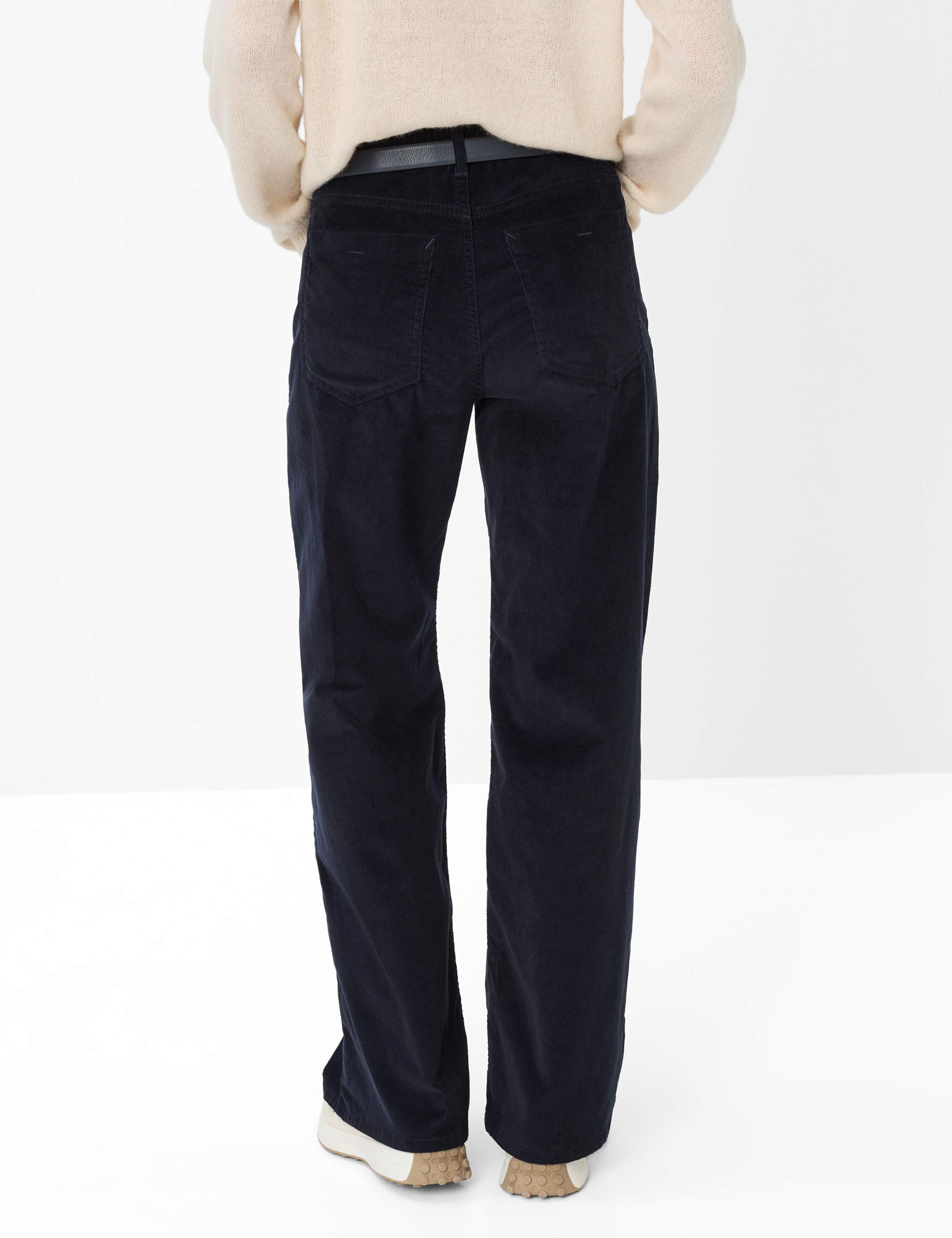 Femme Style MORGAN Bleu Foncé Wide Leg Dos mannequin