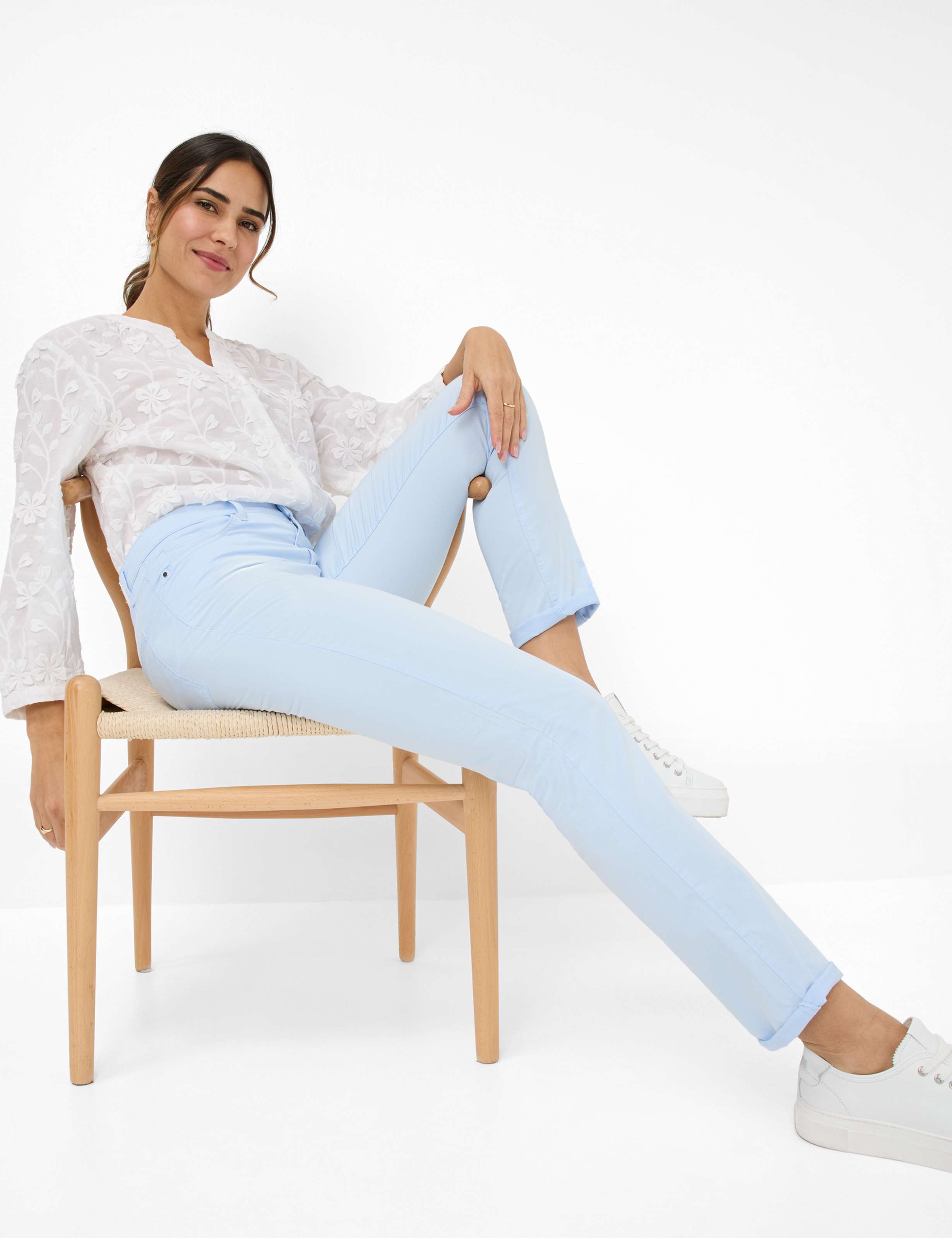 Women Style MARY Light Blue Regular Fit Detail 1