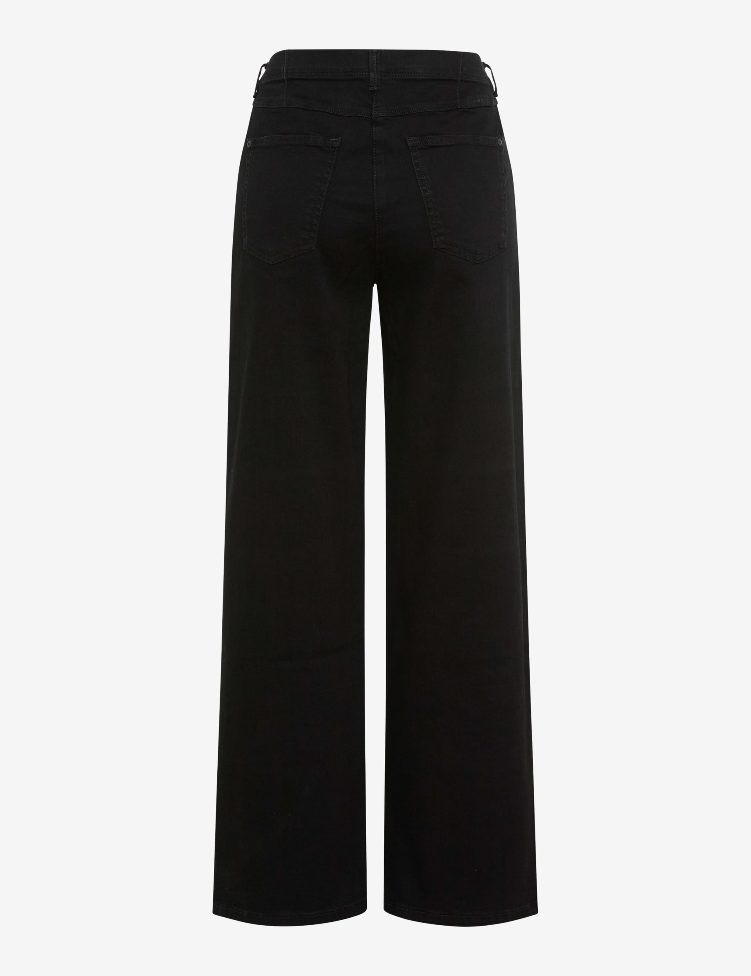 Damen Style LAURA FLARED Denim Schwarz Super Slim Fit Freisteller Rueck