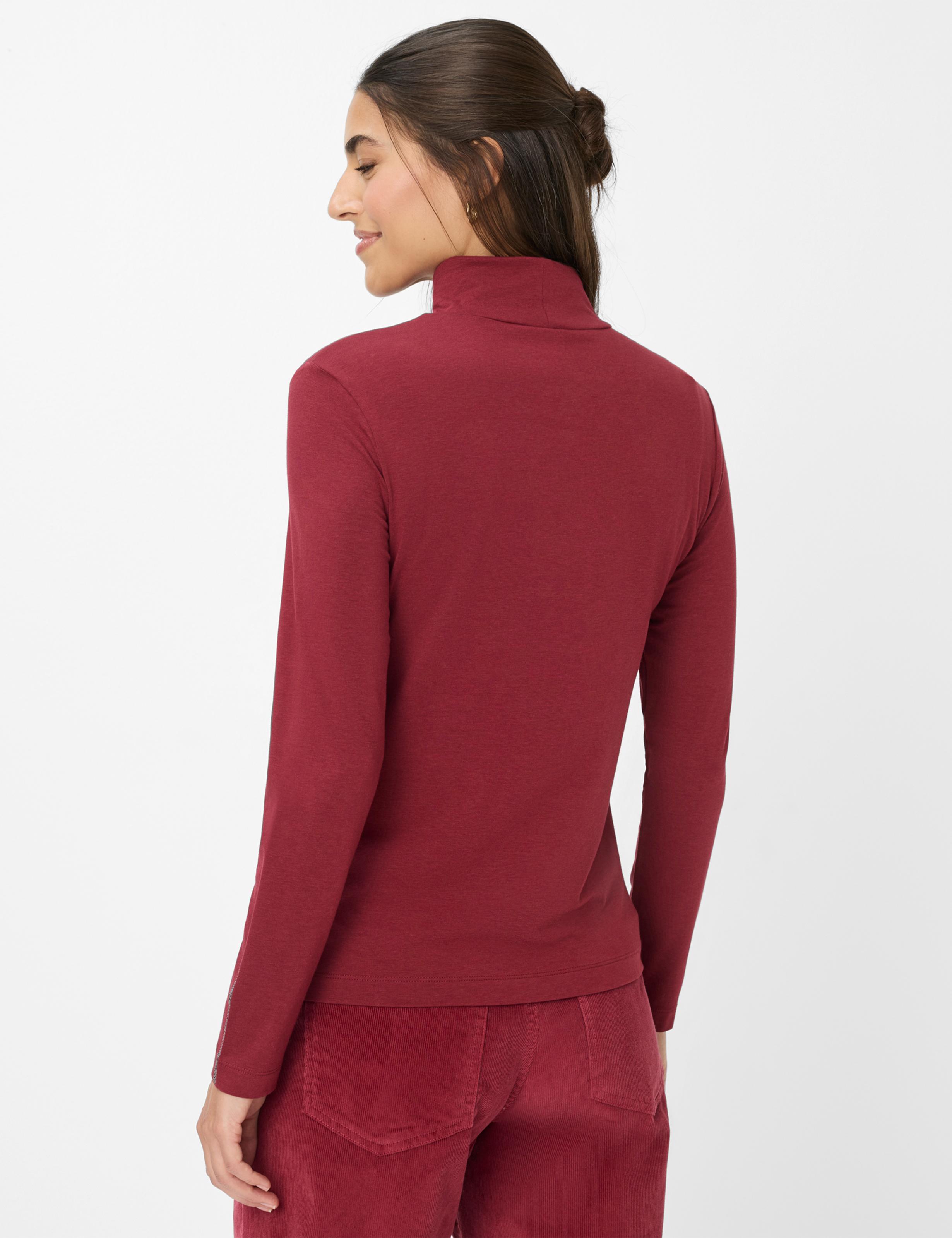 Thumbnail - Brax Damen Shirt Style CARINA L mulberry, dunkelrot, Gr. 44