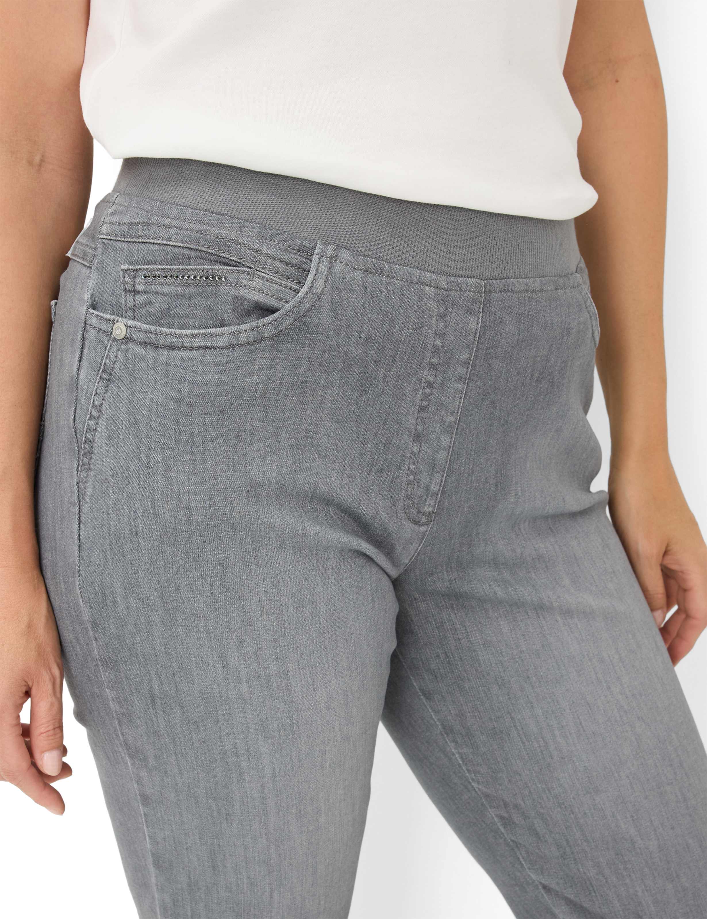 Femme Style CARINA Denim Gris Moyen Comfort Plus Fit Détail 2