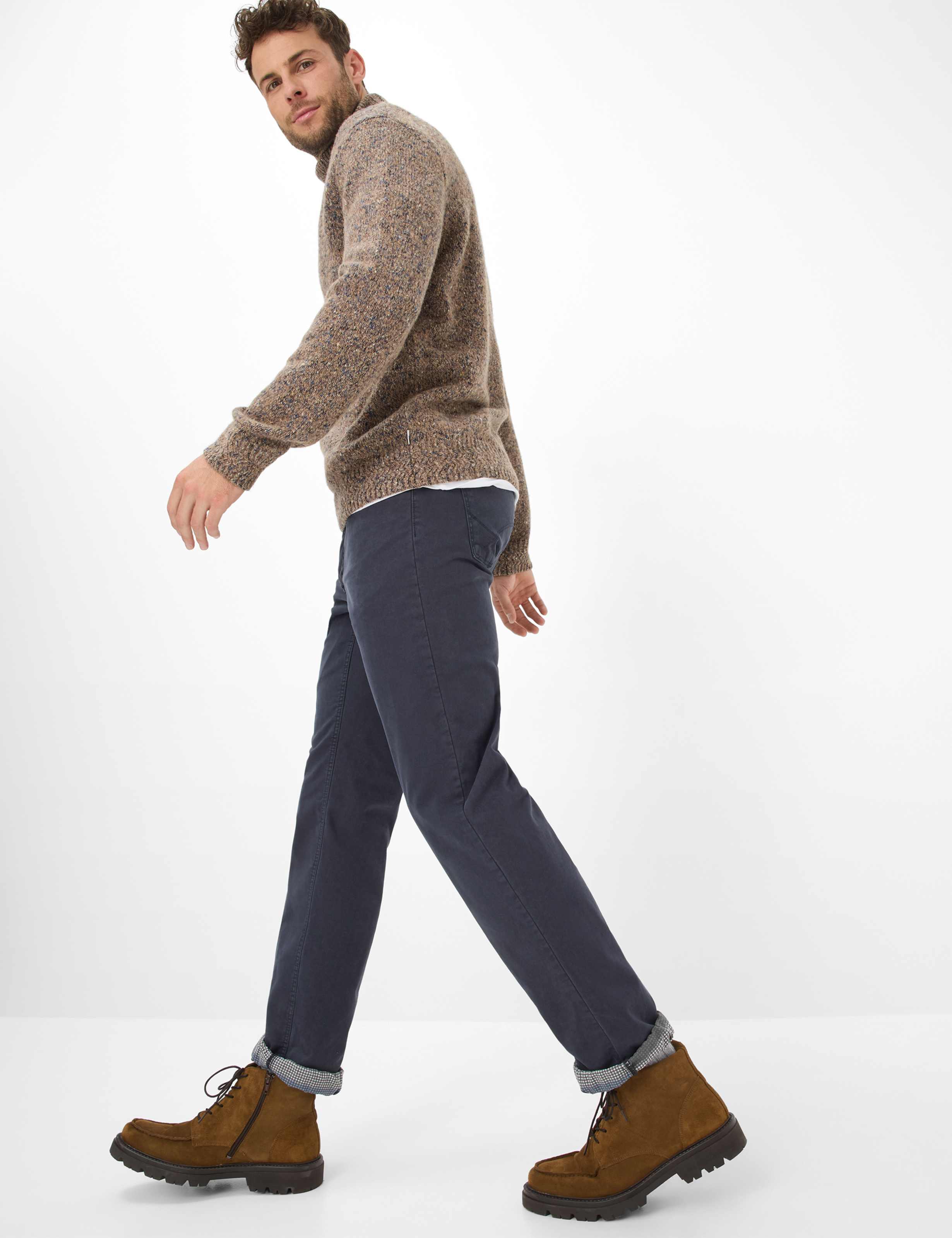 Homme Style COOPER TT Bleu Foncé Regular Fit Détail 1