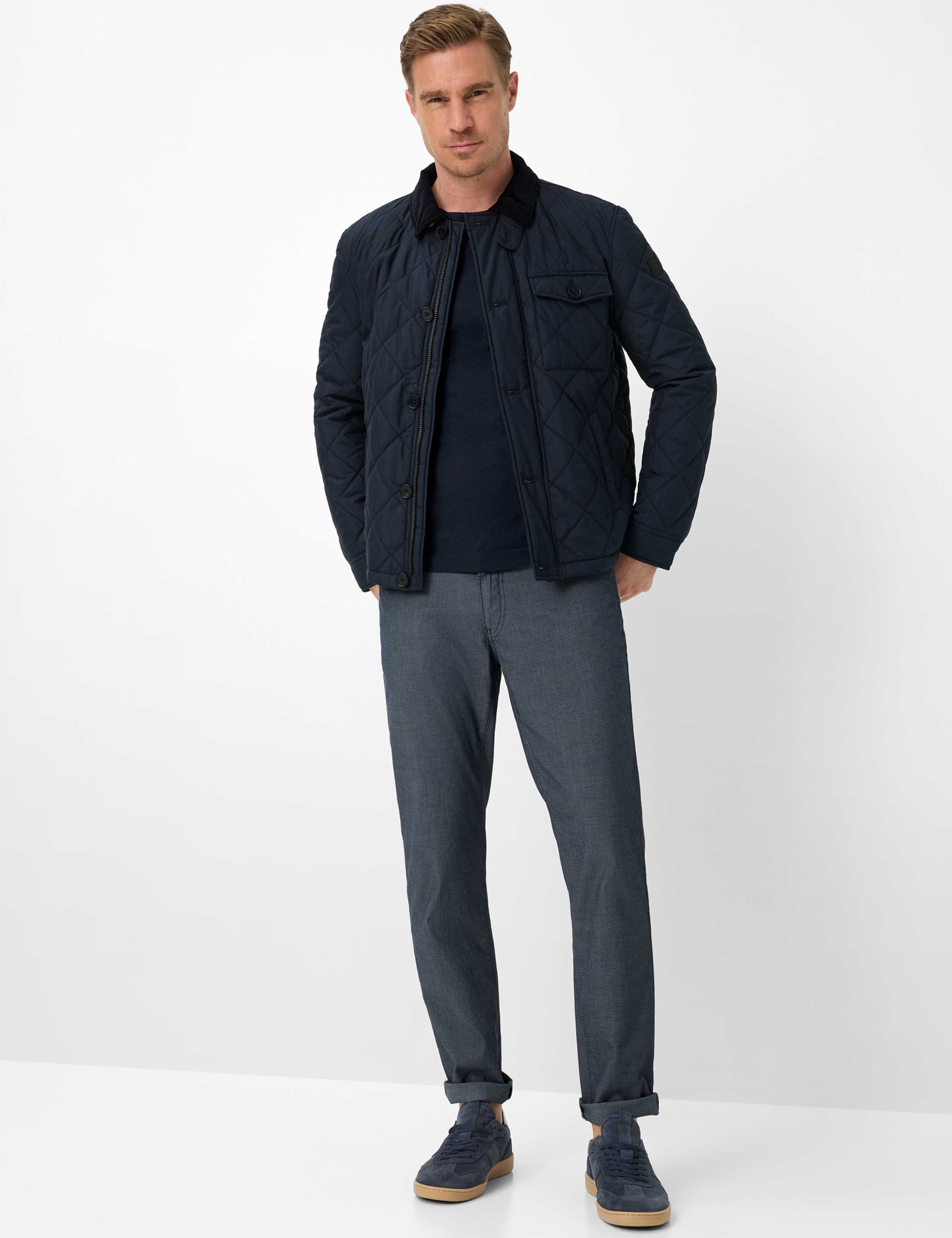 Heren Style TREVOR Donkerblauw  Model outfit