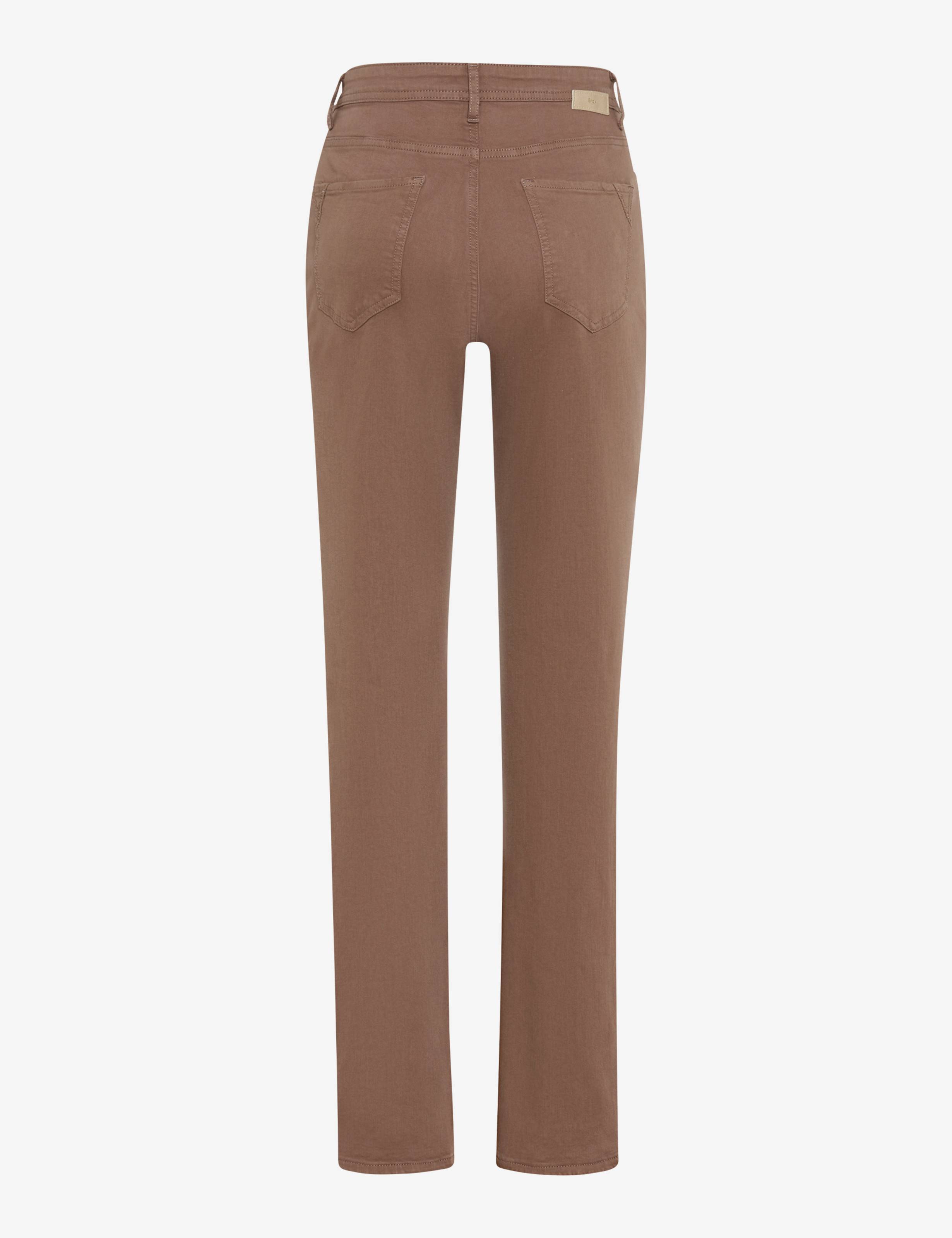 Femme Style CAROLA Denim Marron Clair Feminine Fit Détourage arrière
