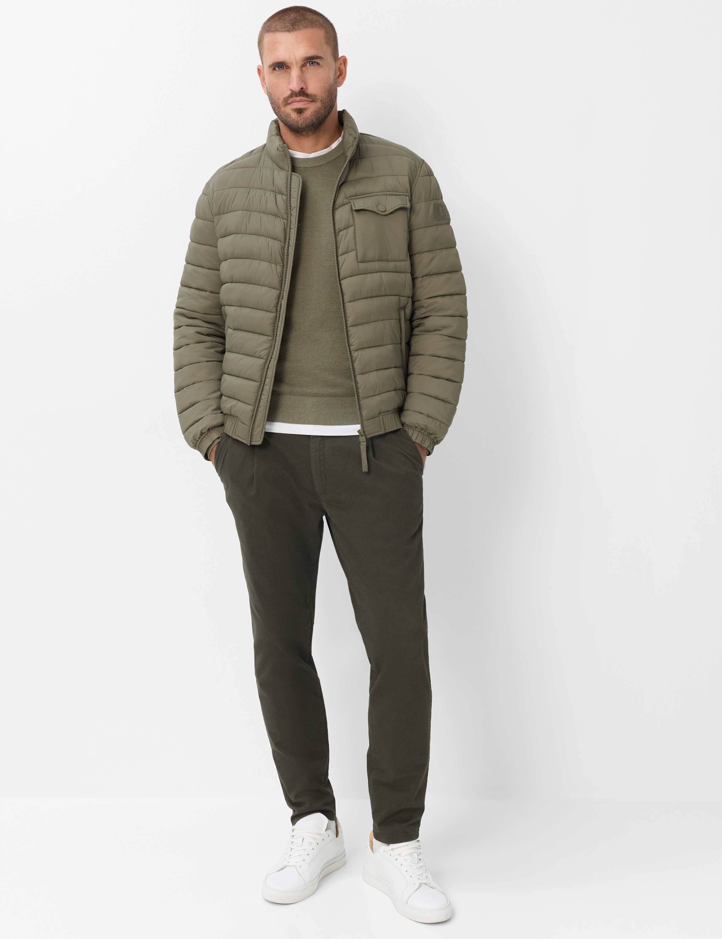 Herren Style RICK Grün - Oliv  Model Outfit
