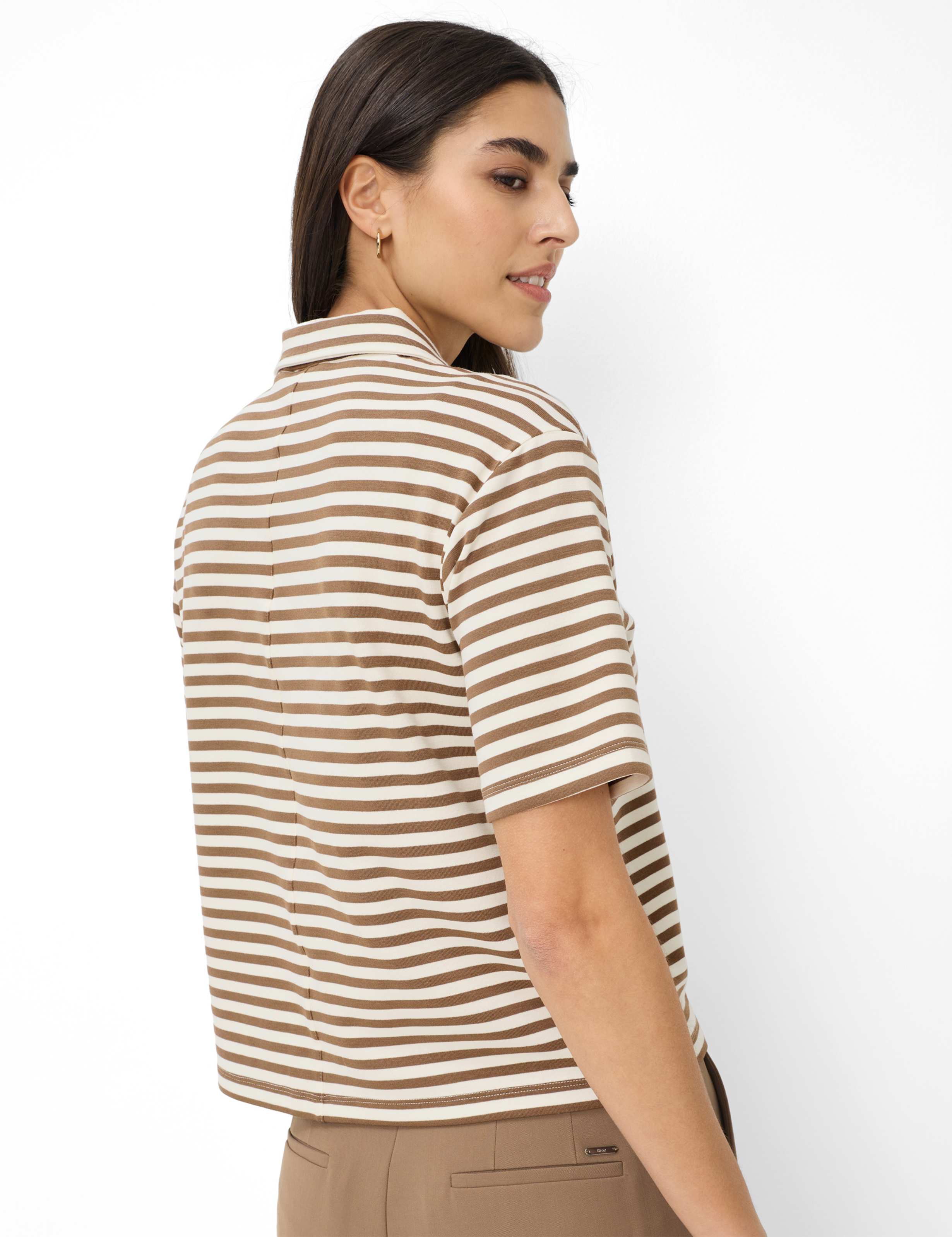 Thumbnail - Brax Damen Polo Style CARA S mocha brown, dunkelbraun, Gr. 38