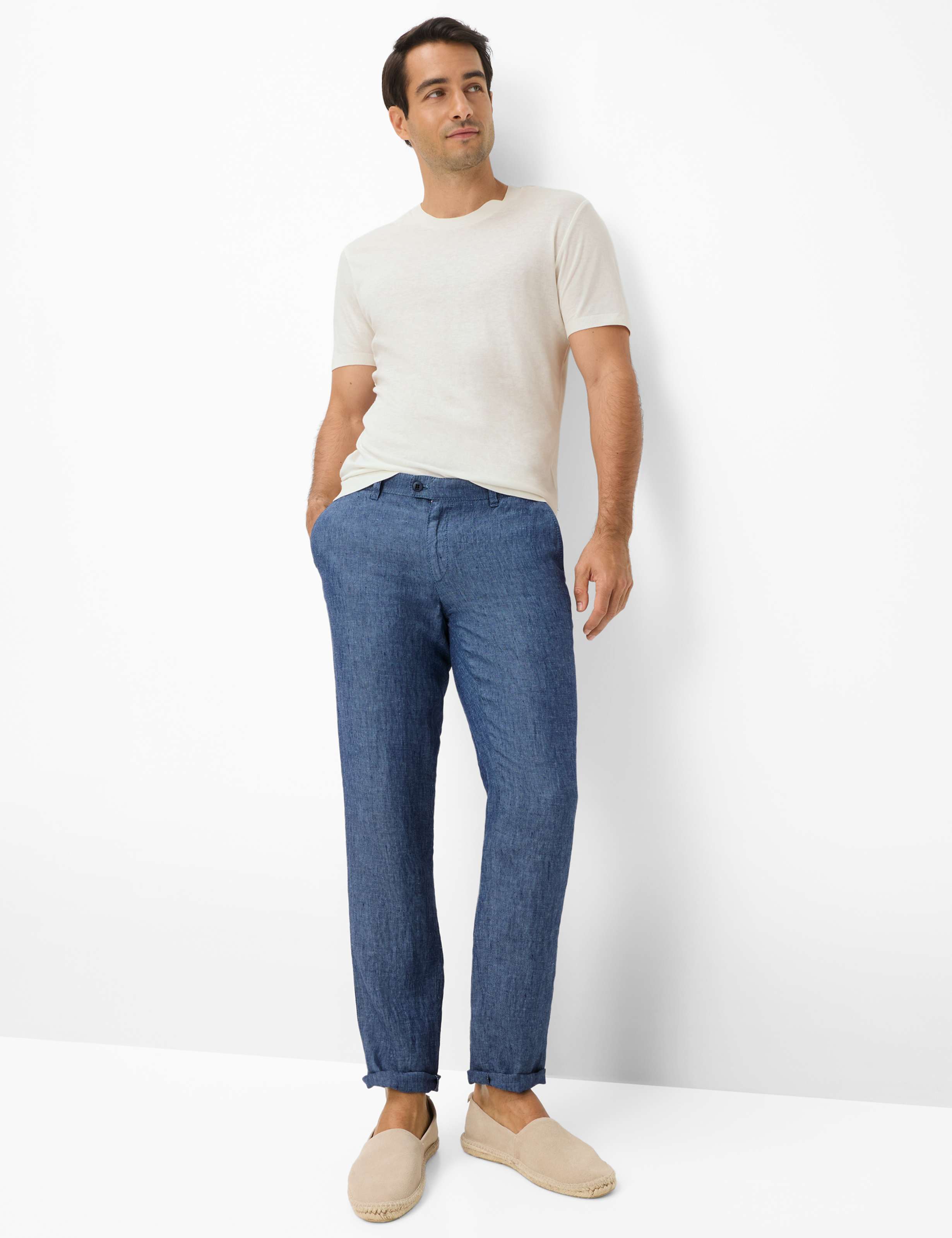 Herren Style FABIO Blau Modern Fit Model Outfit