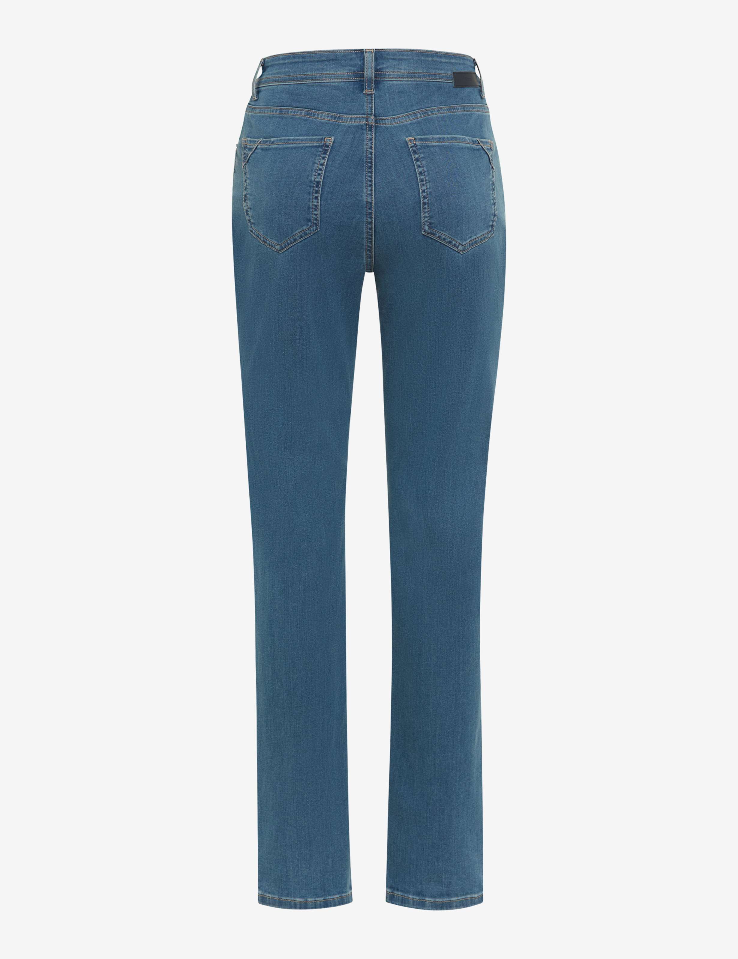 Dame Style CAROLA Denim Blå Feminine Fit Udskæring bagpå