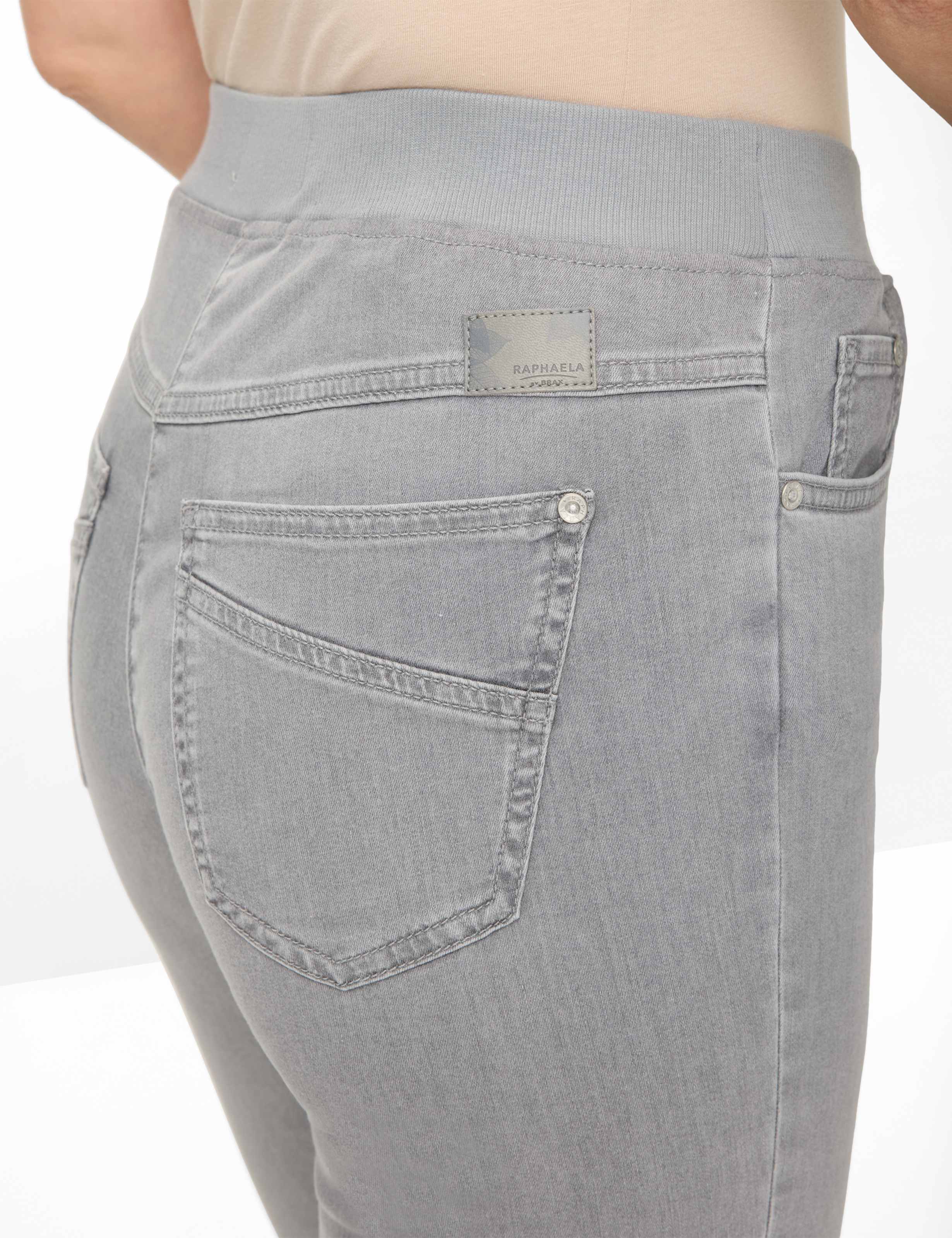 Damen Style PAMINA 6/8 Denim Grau Slim Fit Detail 2