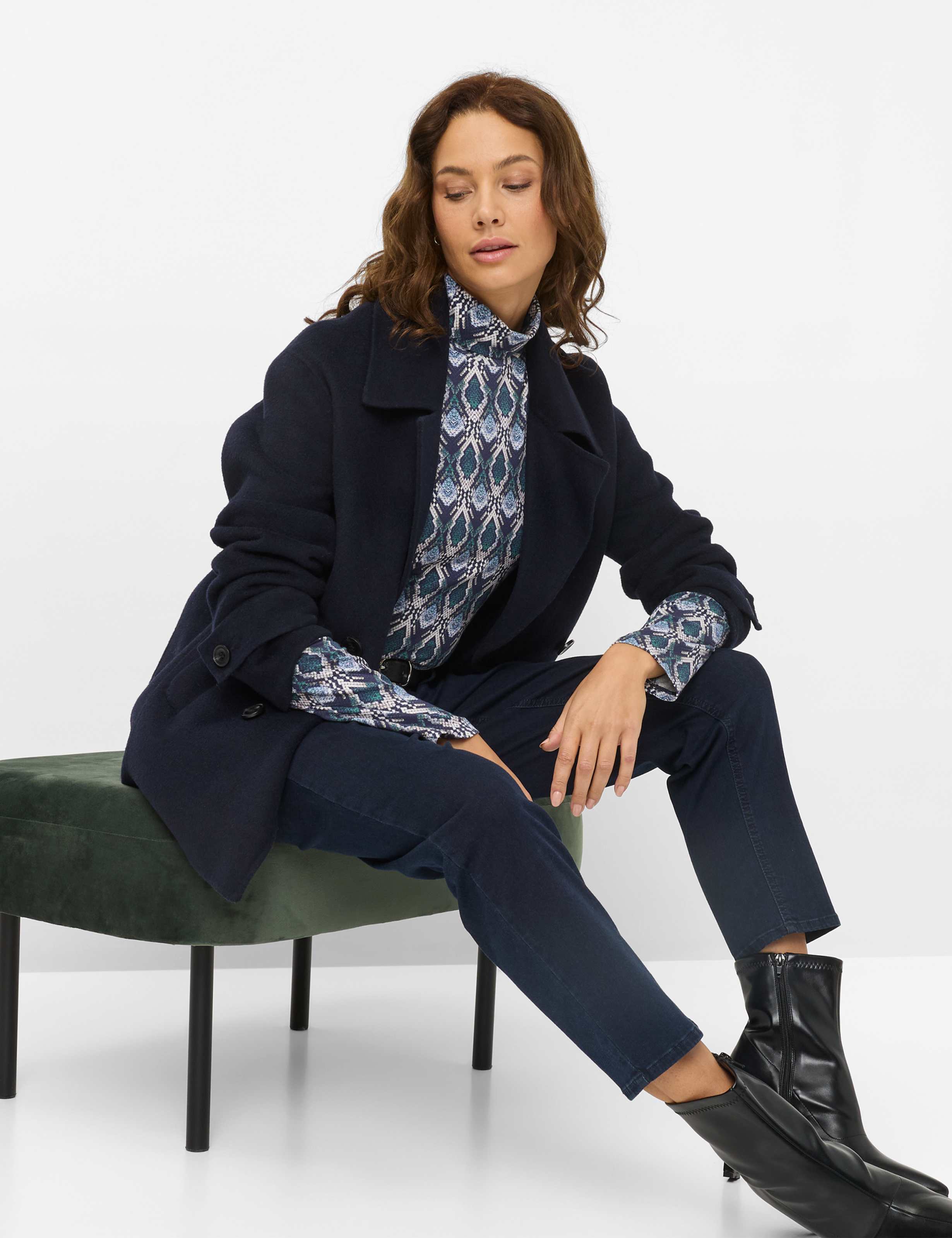 Femme Style MILEY S Denim Bleu Foncé Relaxed Fit Détail 1