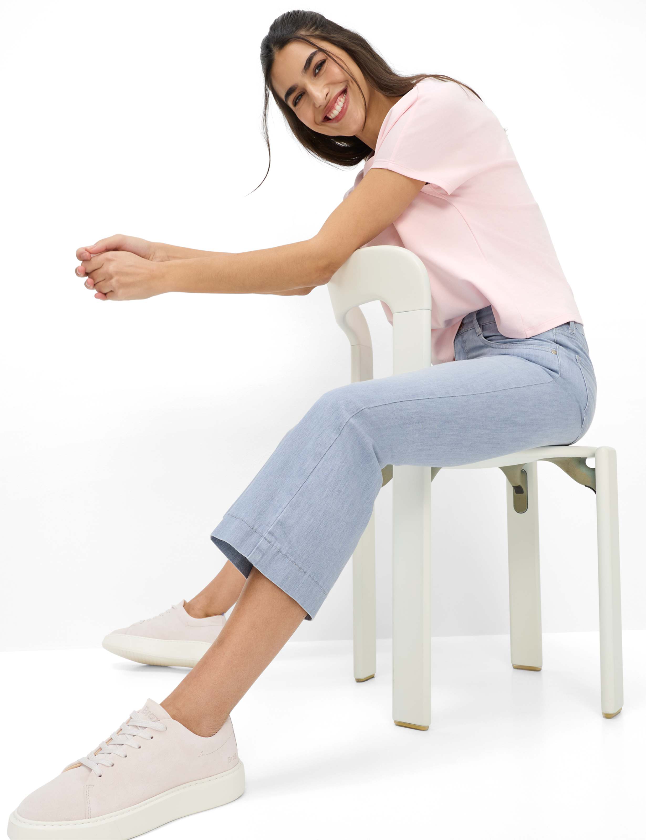 Femme Style MARY S BOOT Denim Gris Clair Regular Fit Détail 1