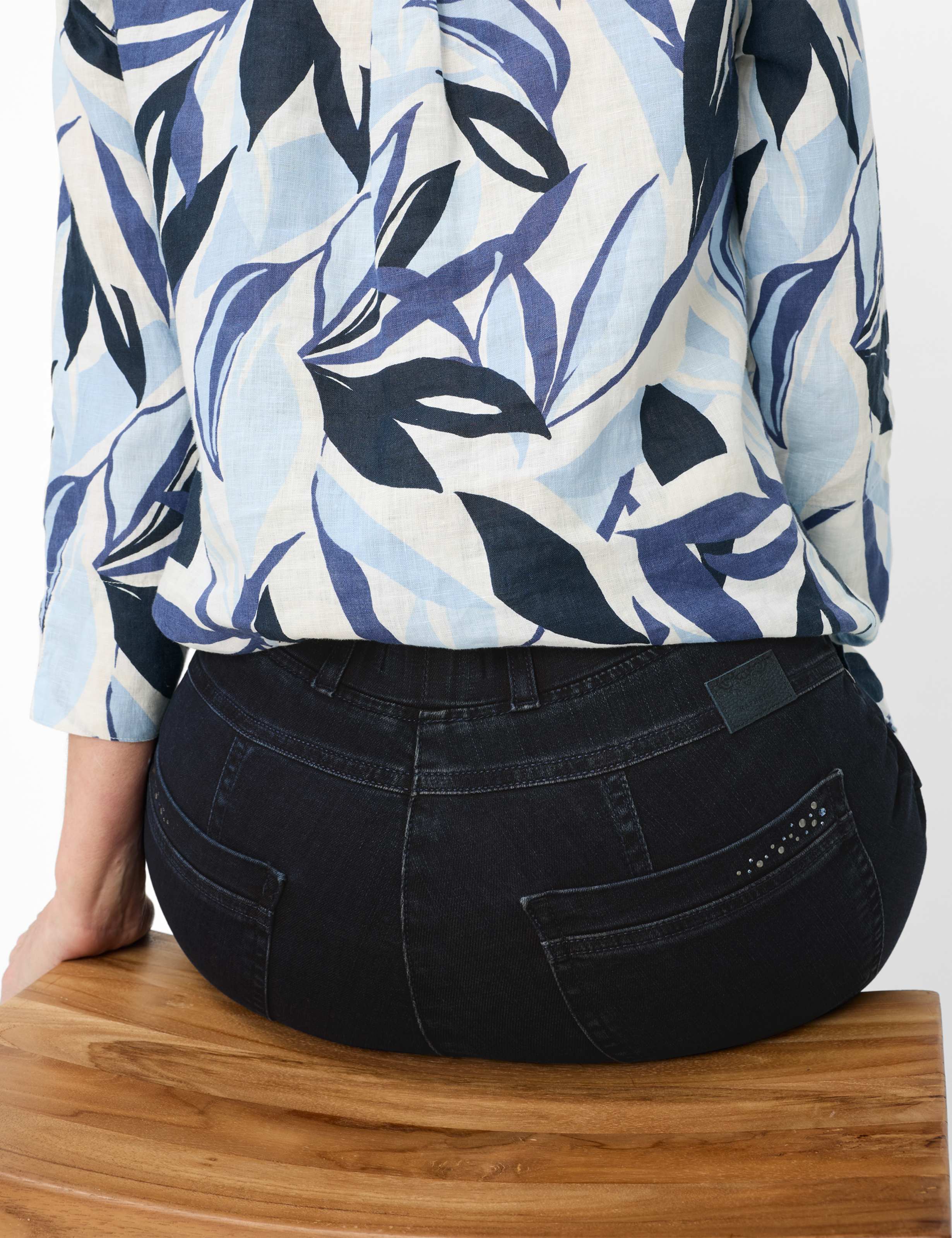 Damen Style LAVINA JOY Denim Dunkelblau Super Slim Fit Detail 1