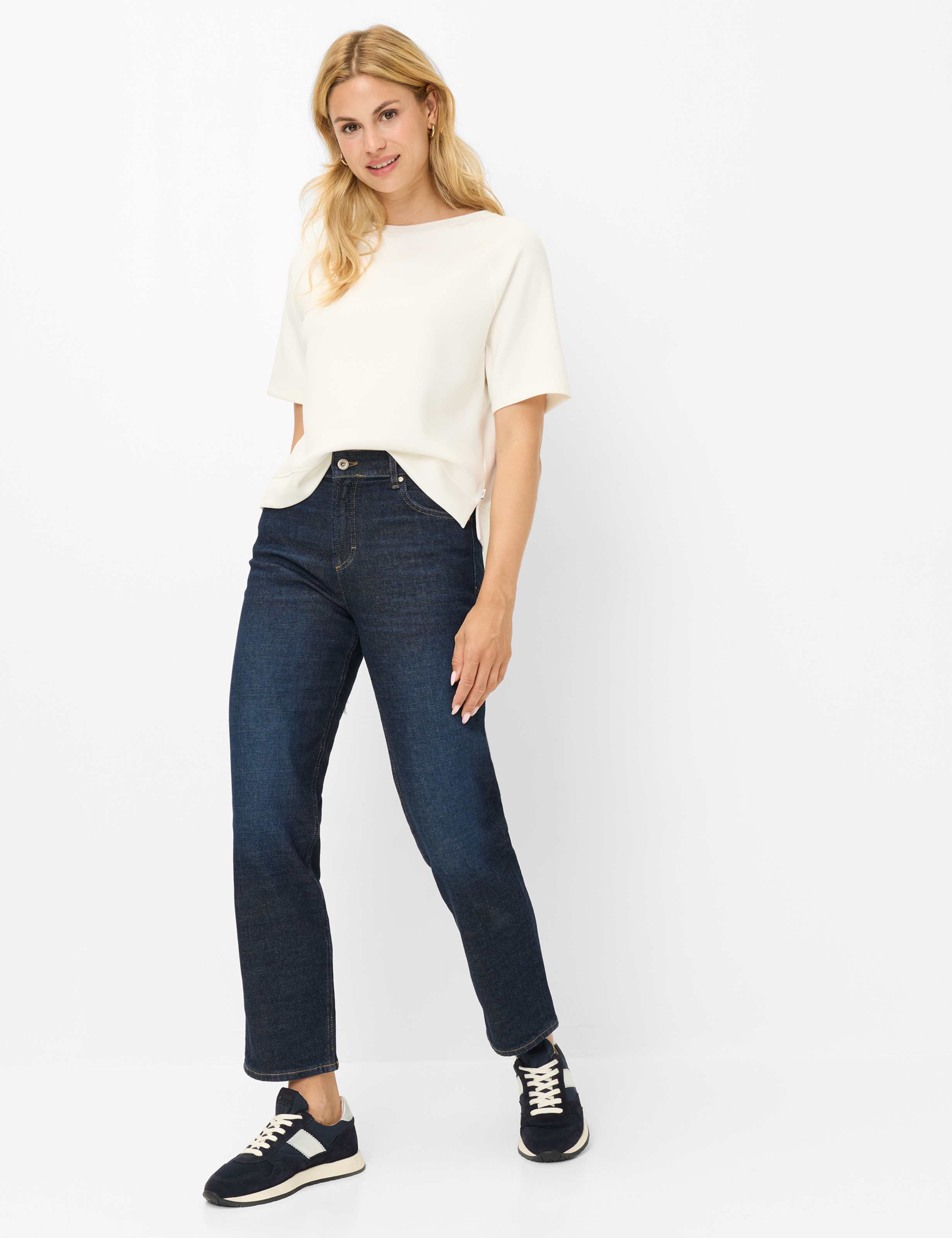 Dames Style MADISON S Denim Donkerblauw Straight Fit Model outfit