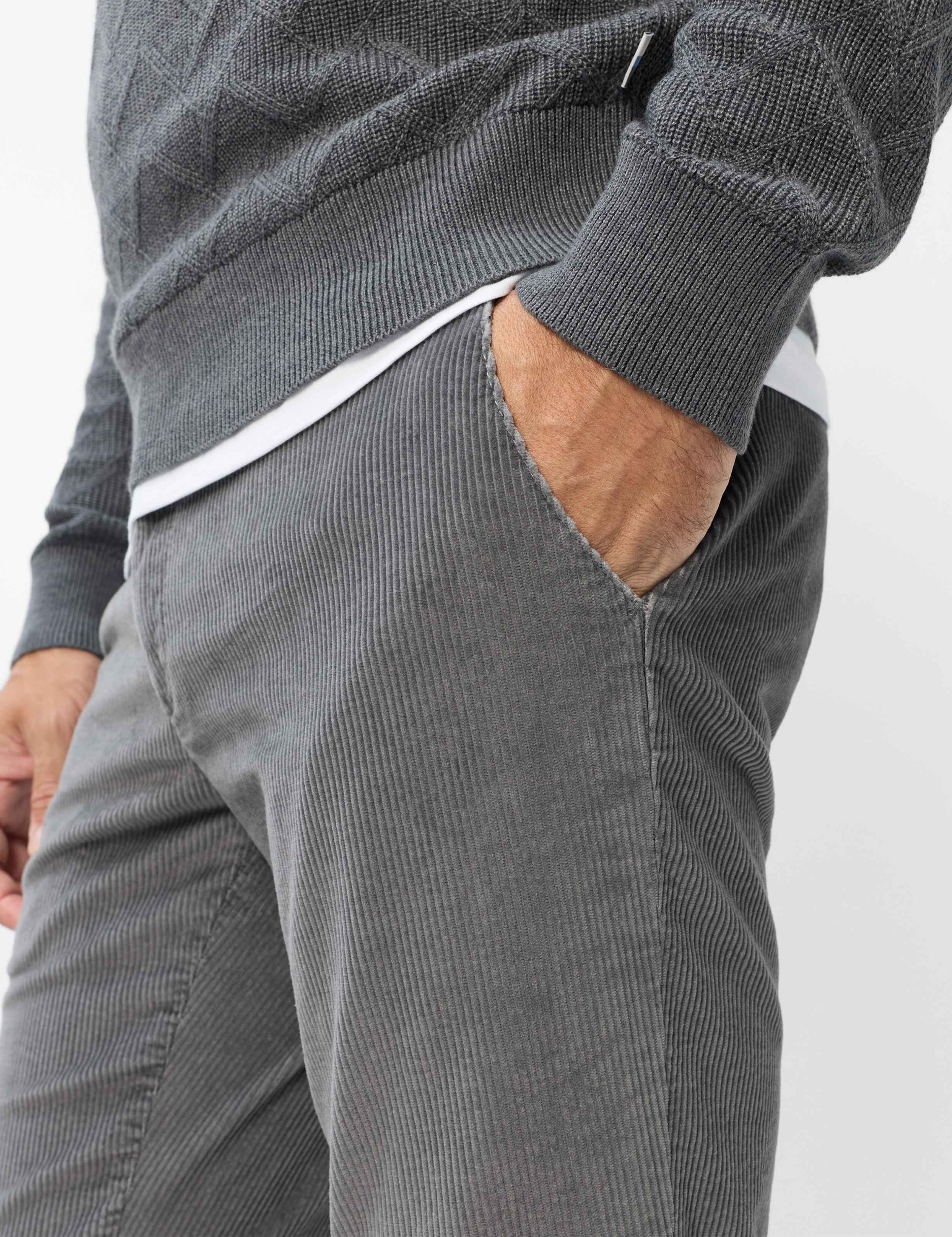 Herre Style PHIL Grå Tapered Fit Detalje 2