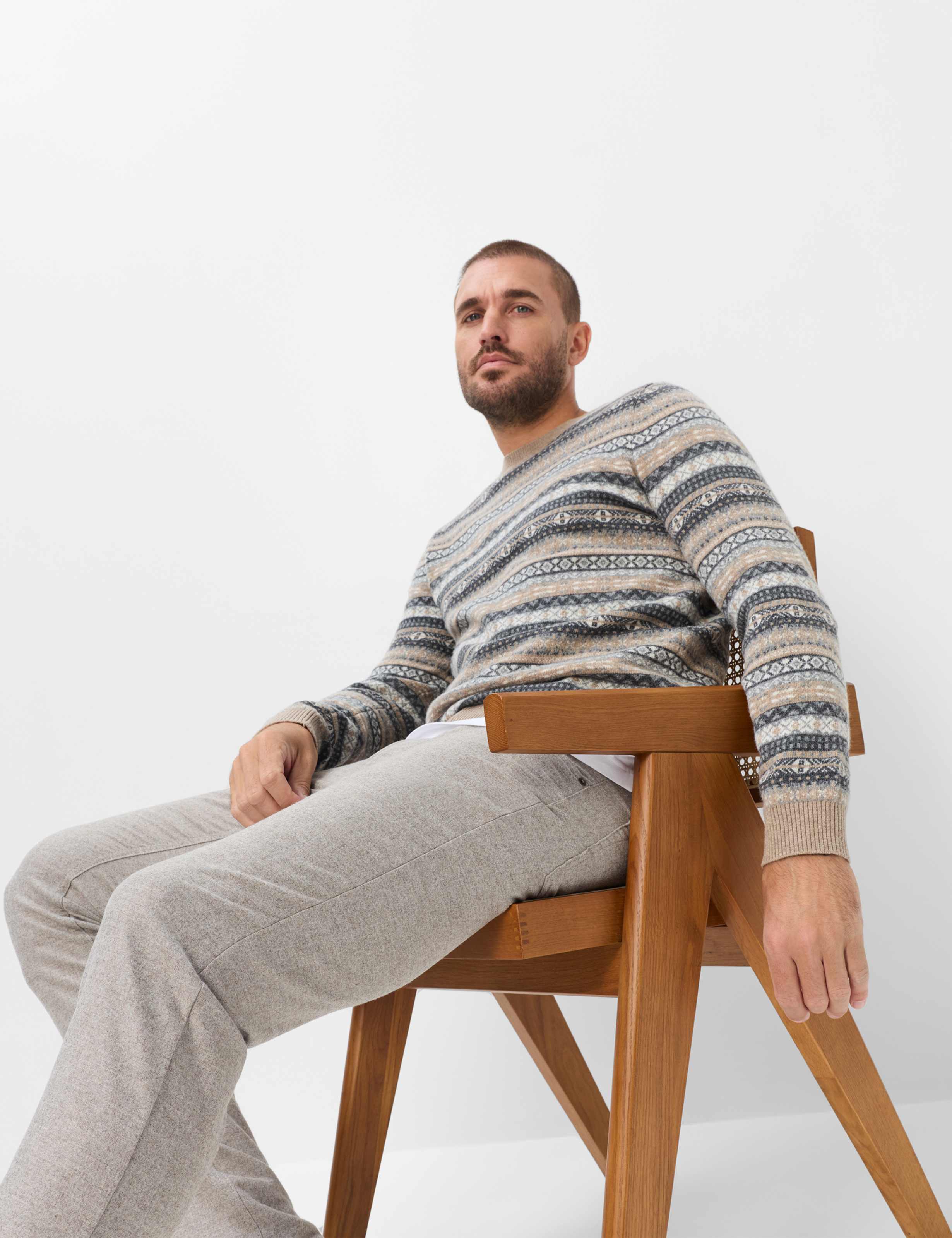 Men Style CHUCK Light brown – Taupe Modern Fit Detail 1