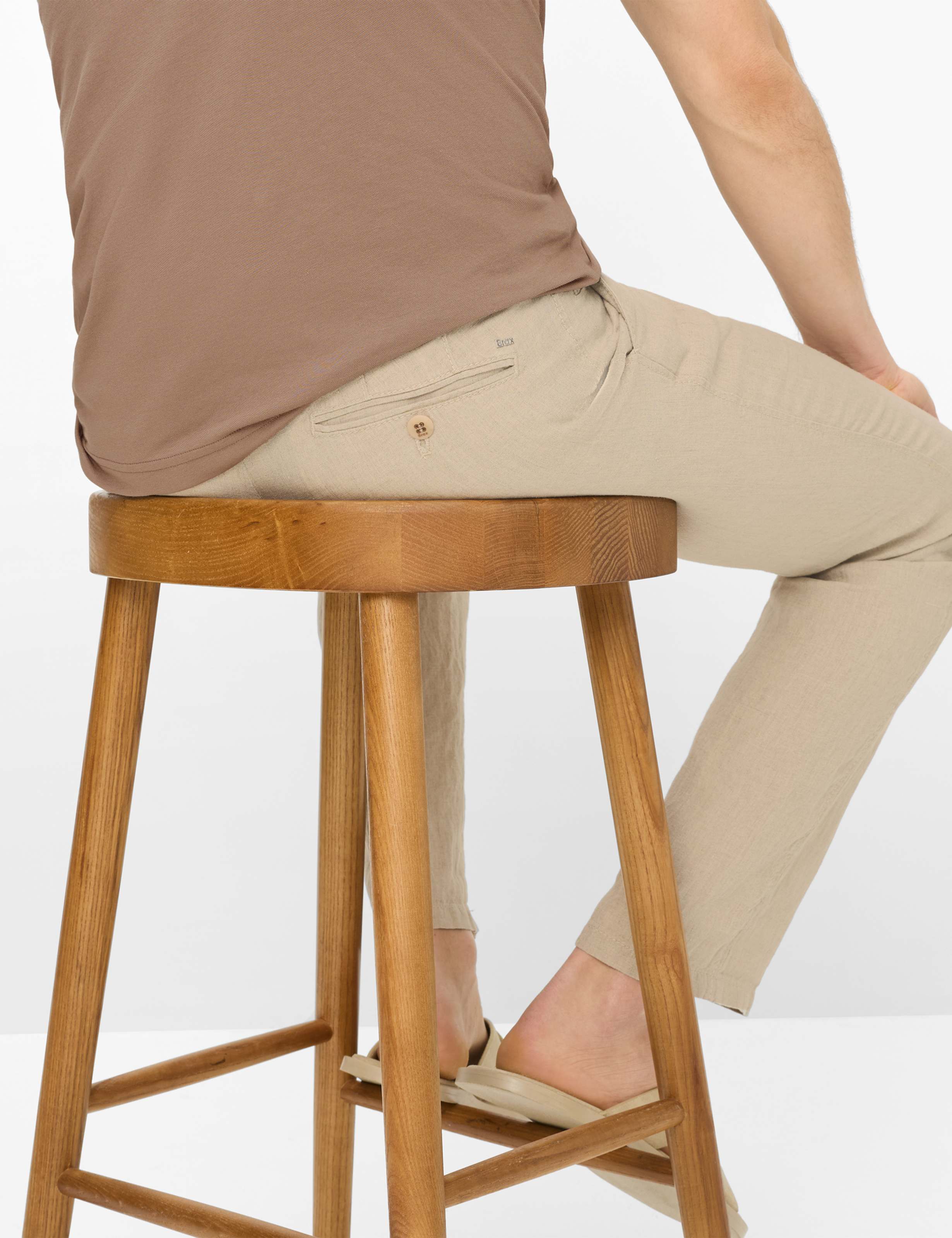 Herren Style EVANS Hellbeige Regular Fit Detail 1