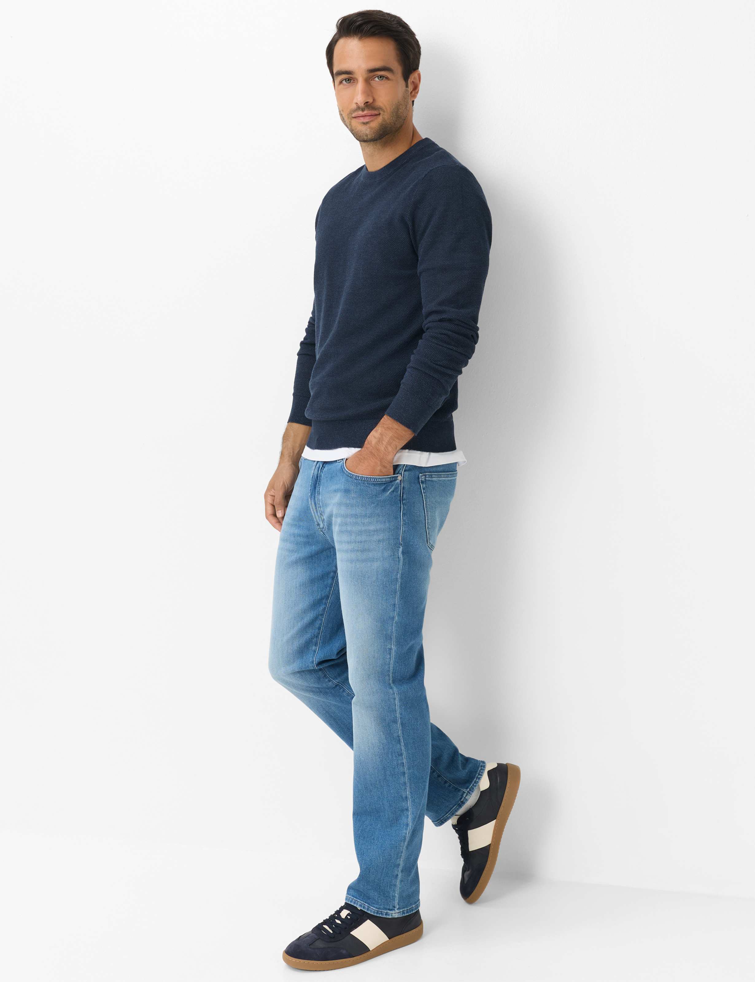 Men Style RICK Dark Blue  Model Outfit