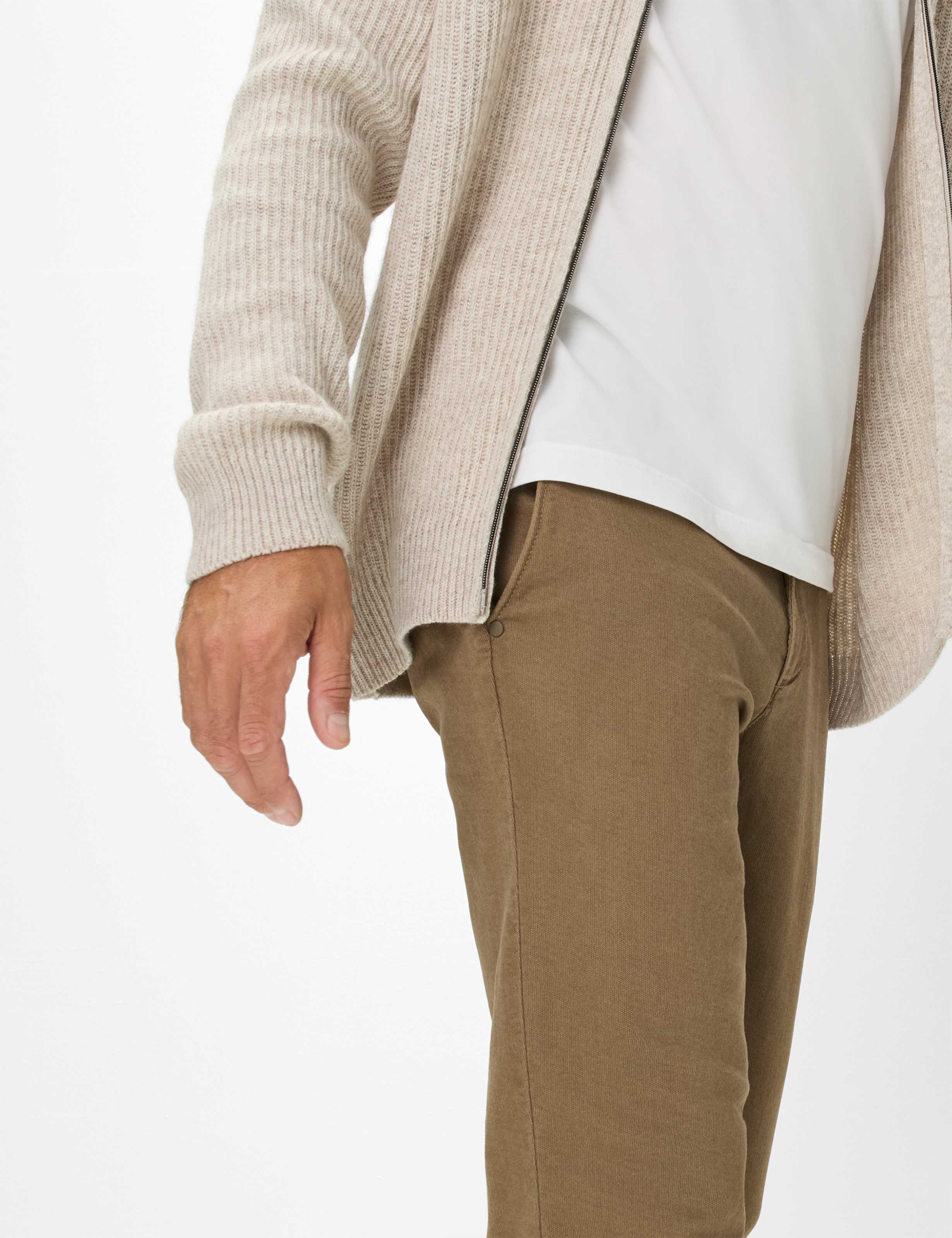 Men Style FABIO Light Brown Modern Fit Detail 2