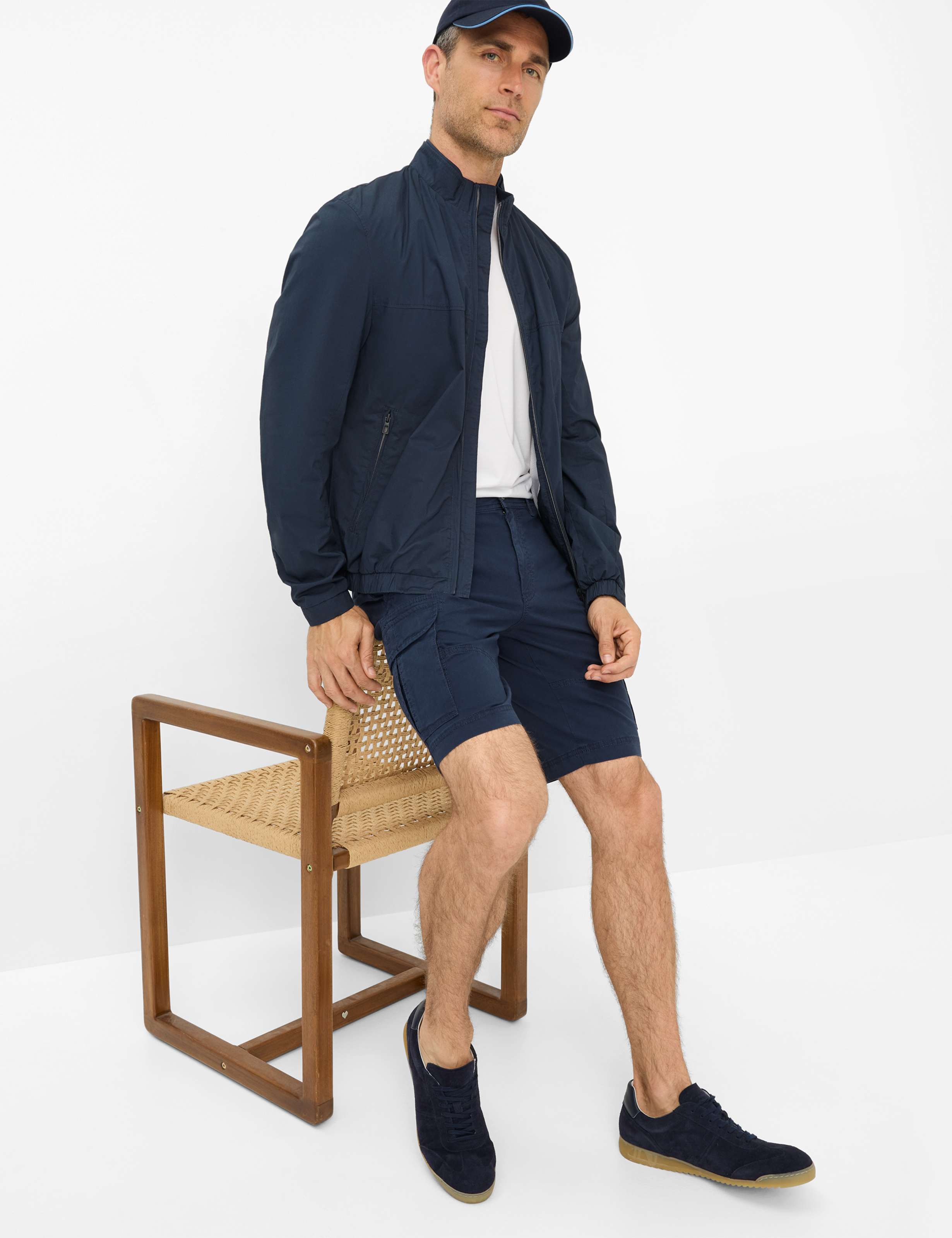 Herre Style BODO Mørkeblå Regular Fit Detalje 1
