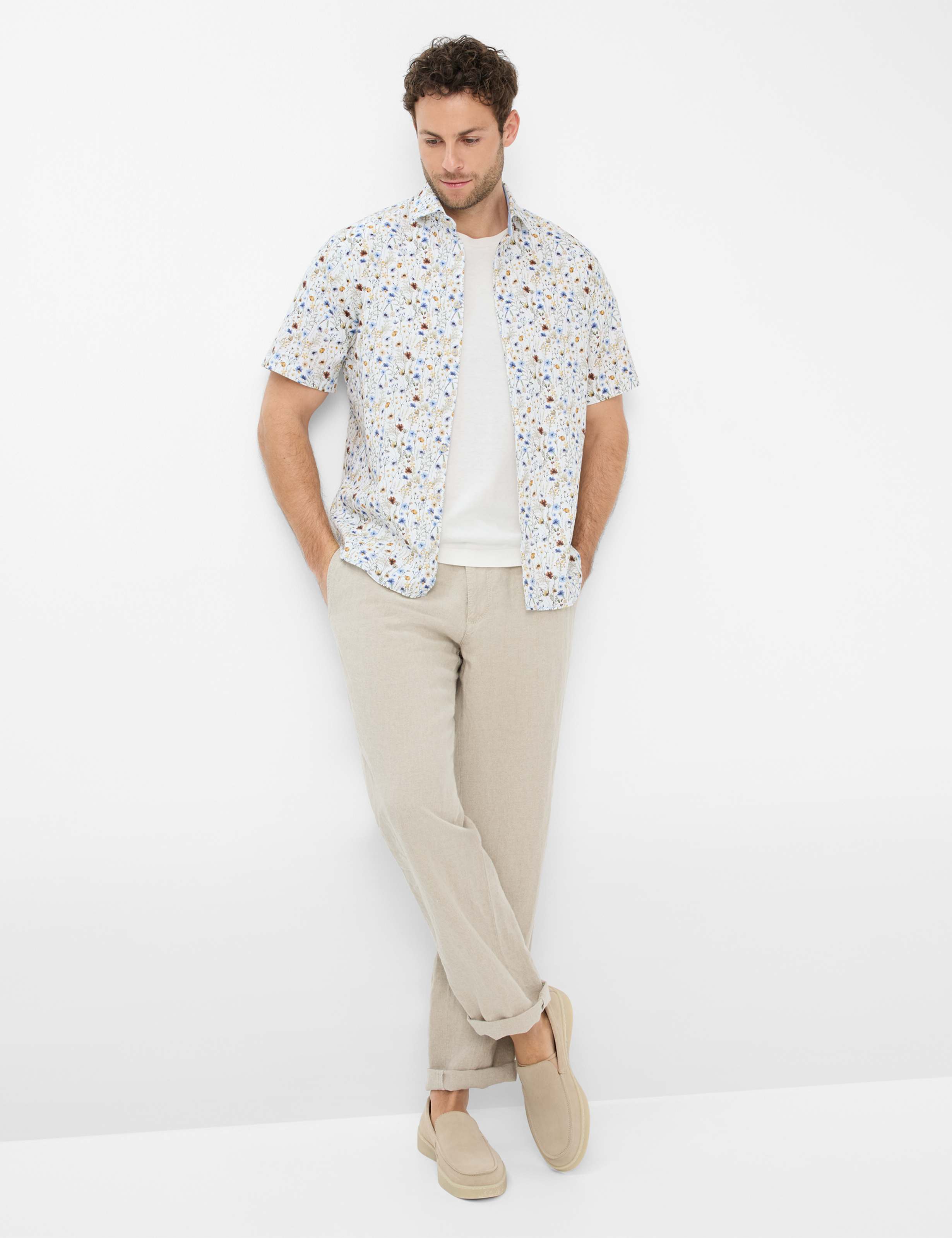 Herren Style ELIAS Beige Relaxed Fit Model Outfit