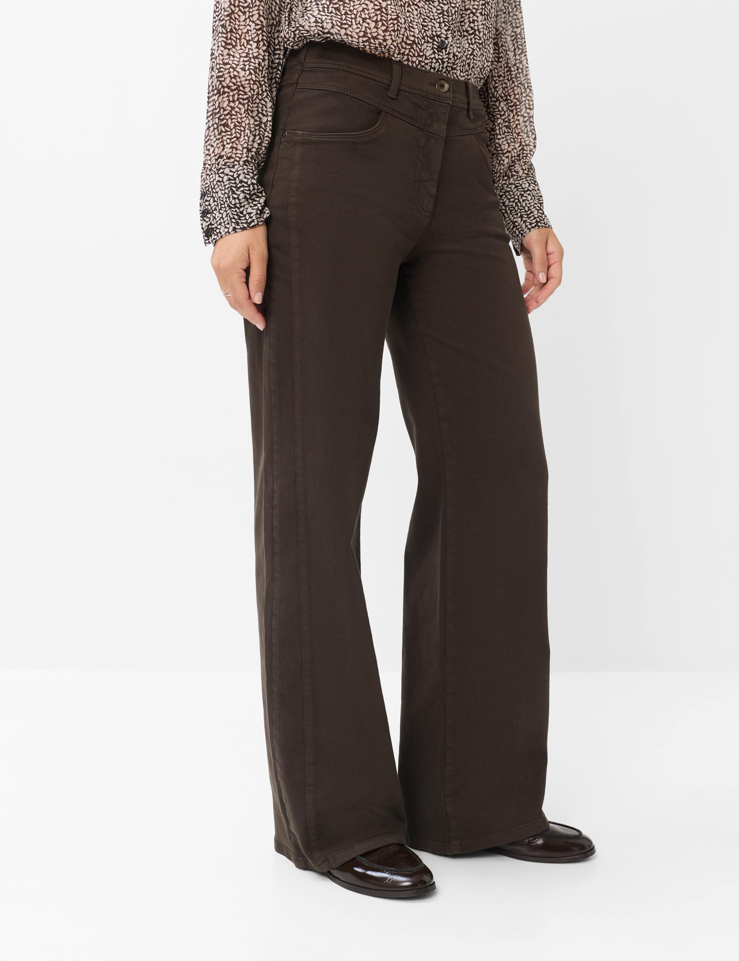 Tinten bruin, Dames, Style LAURA FLARED, MODEL_FRONT_ISHOP