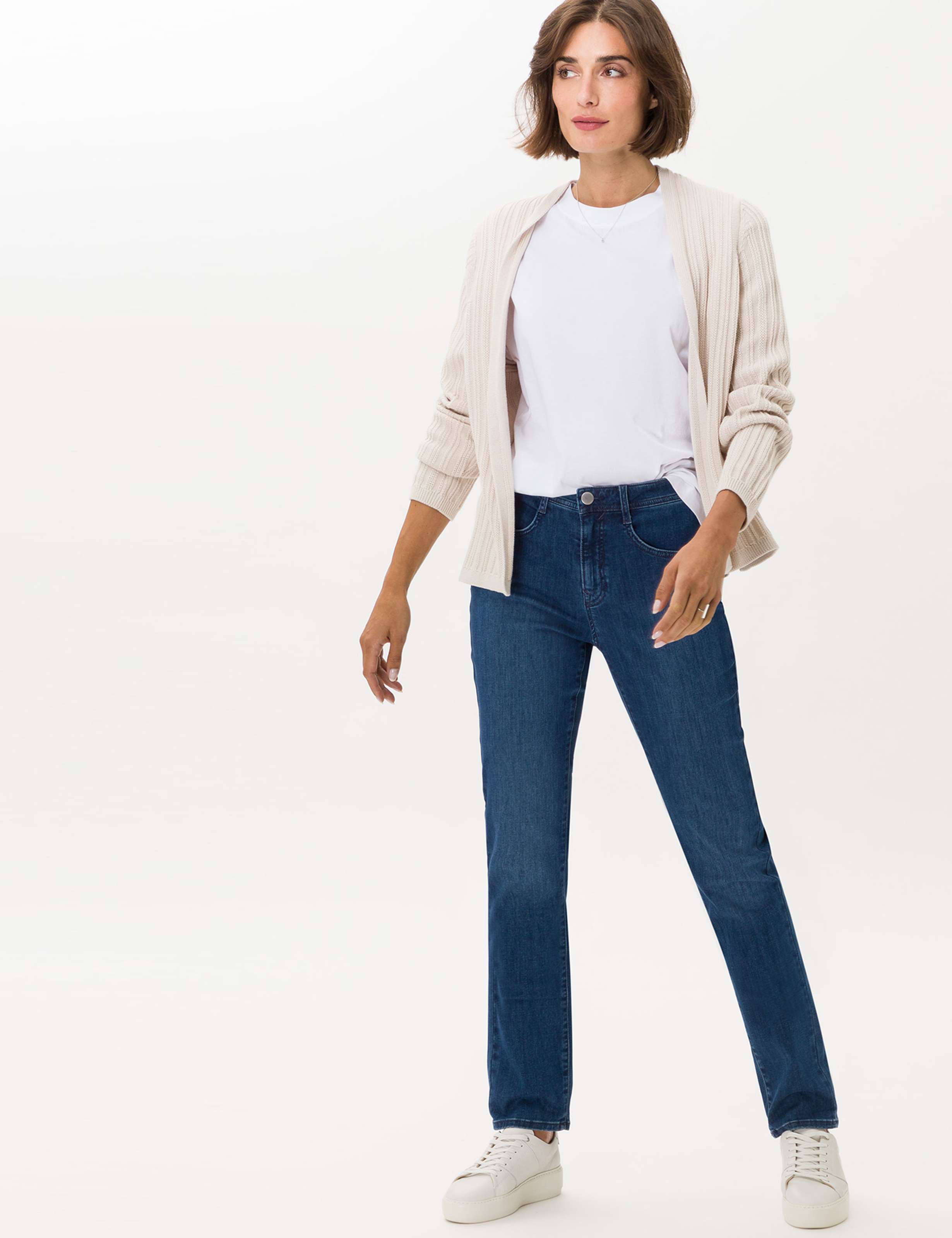 Damen Style MARY Denim Blau Regular Fit Model Outfit