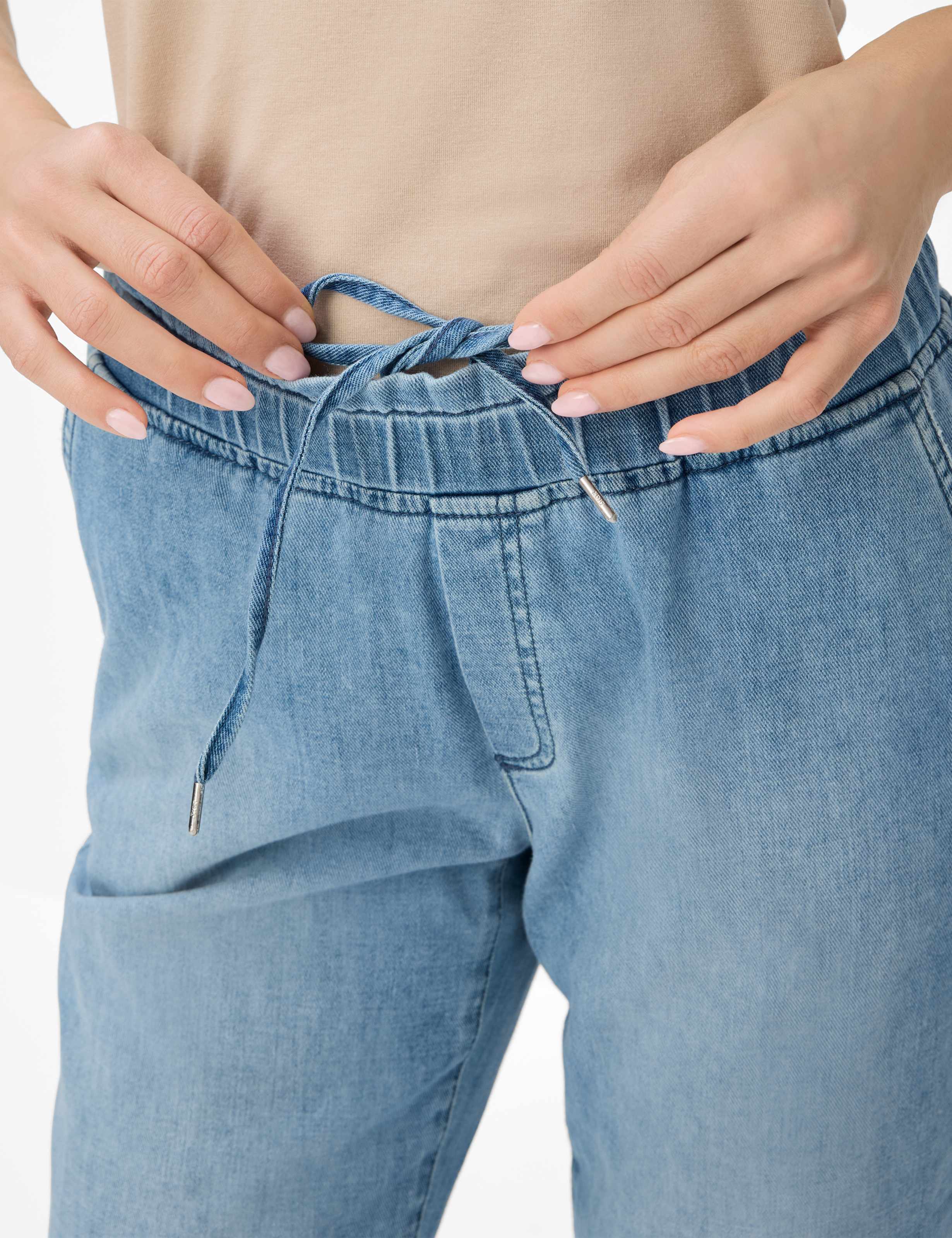 Dame Style MONA S Denim Blå Relaxed Fit Detalje 2