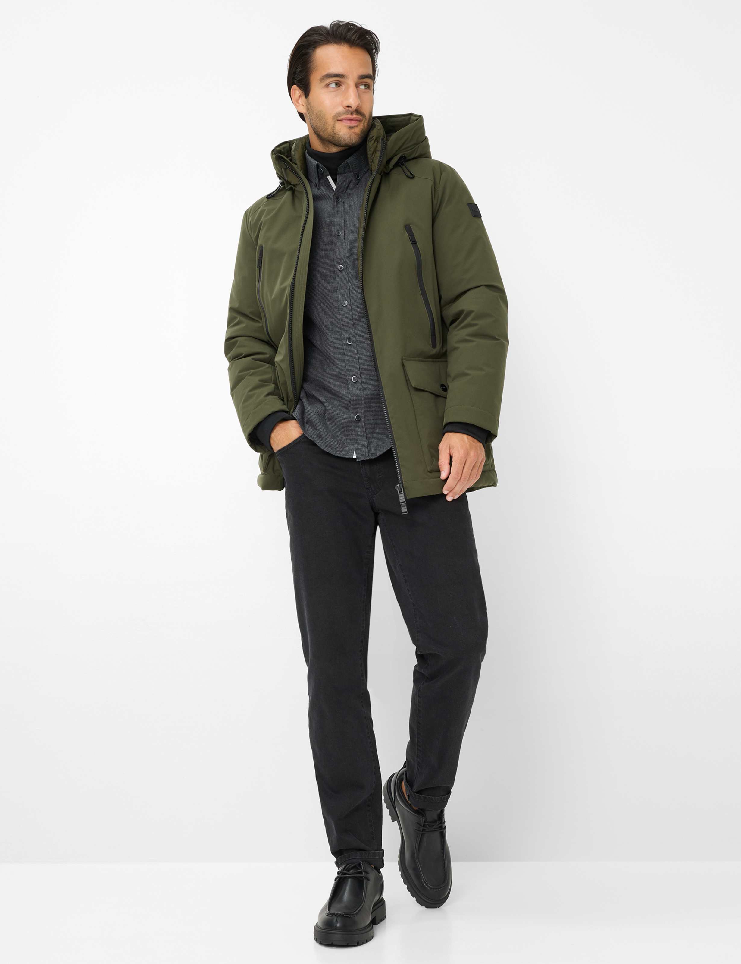 Herren Style COSIMO Grün - Oliv  Model Outfit