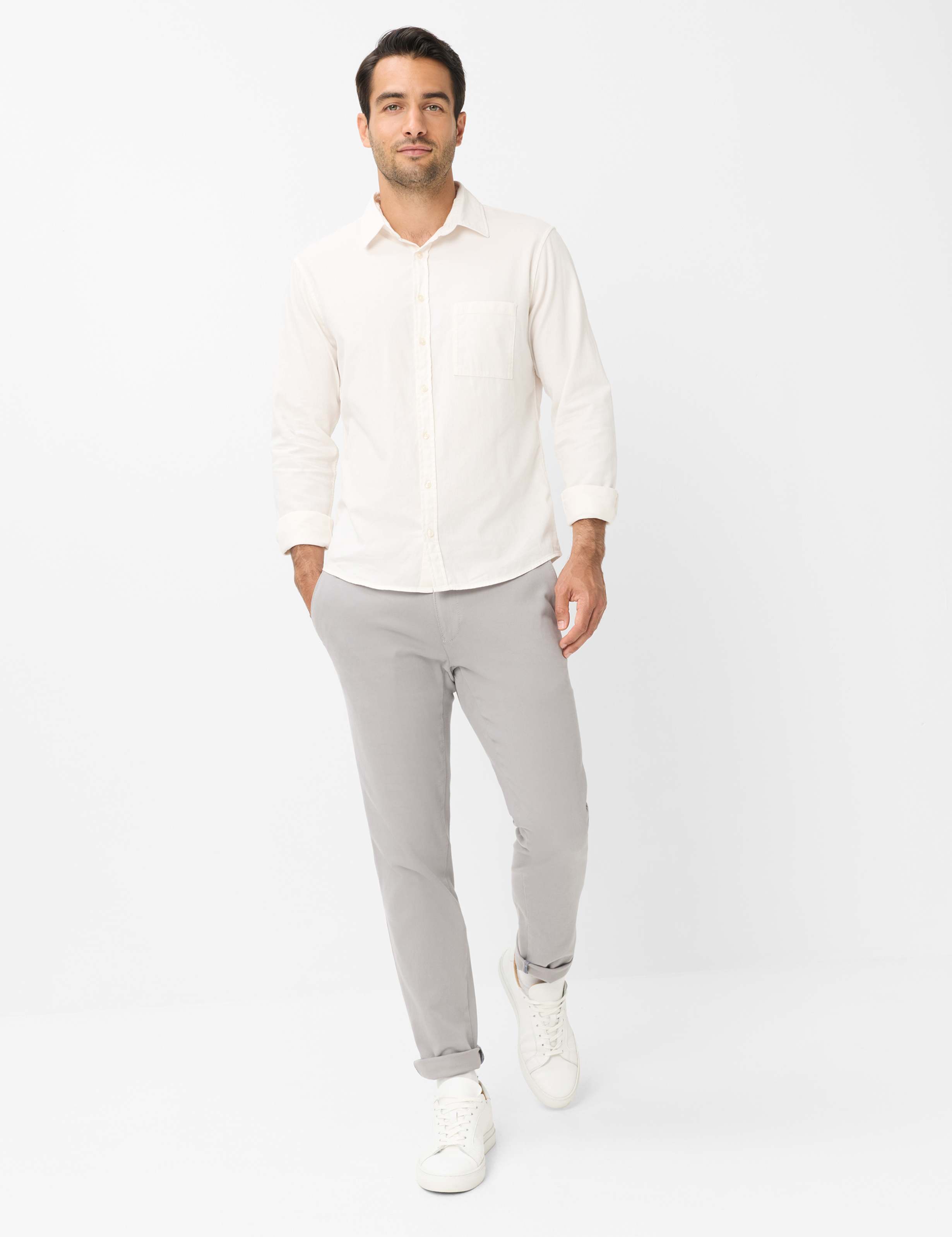 Herren Style HAROLD Cremeweiß  Model Outfit