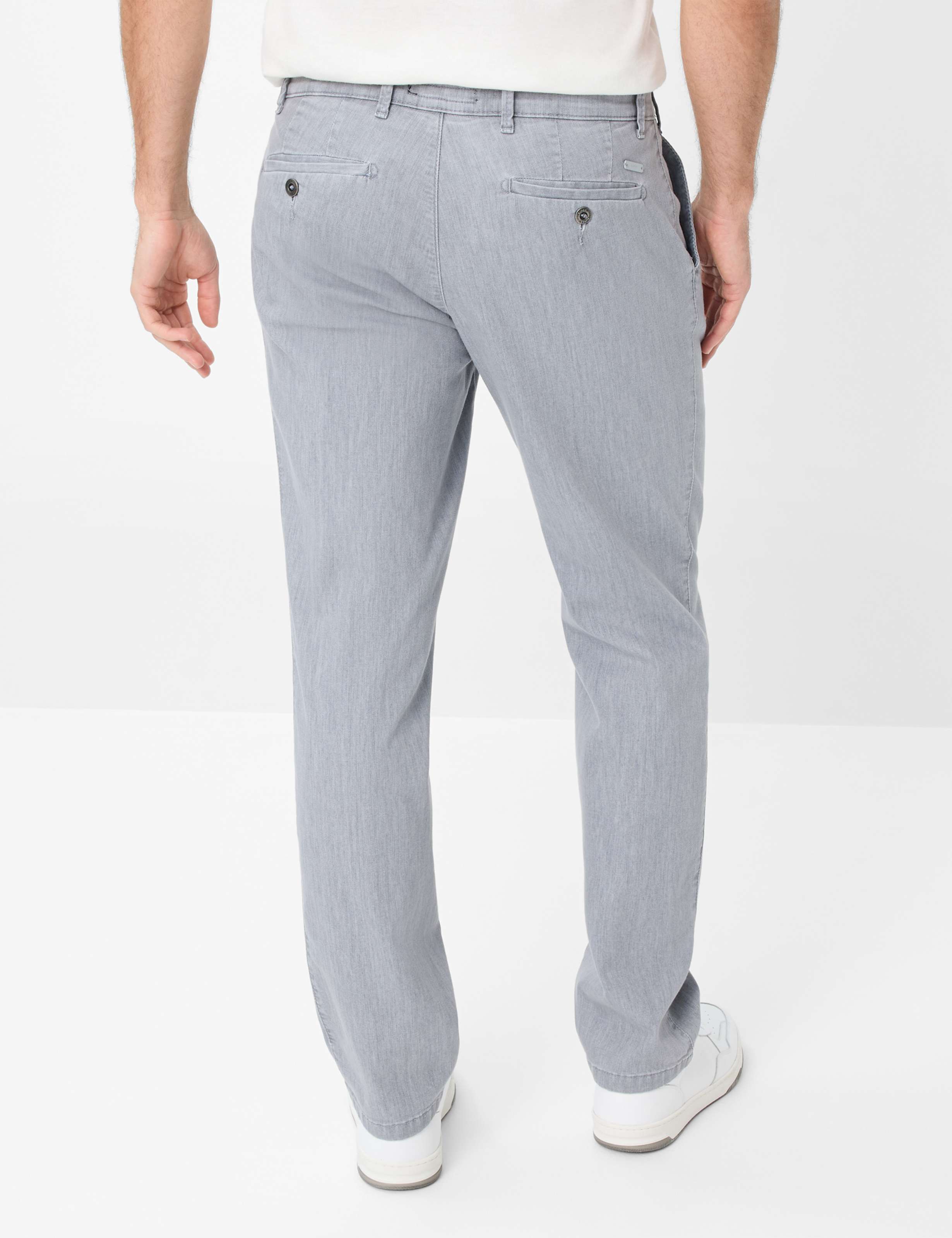 Herren Style LUIS Denim Grau Regular Fit Model Rueck