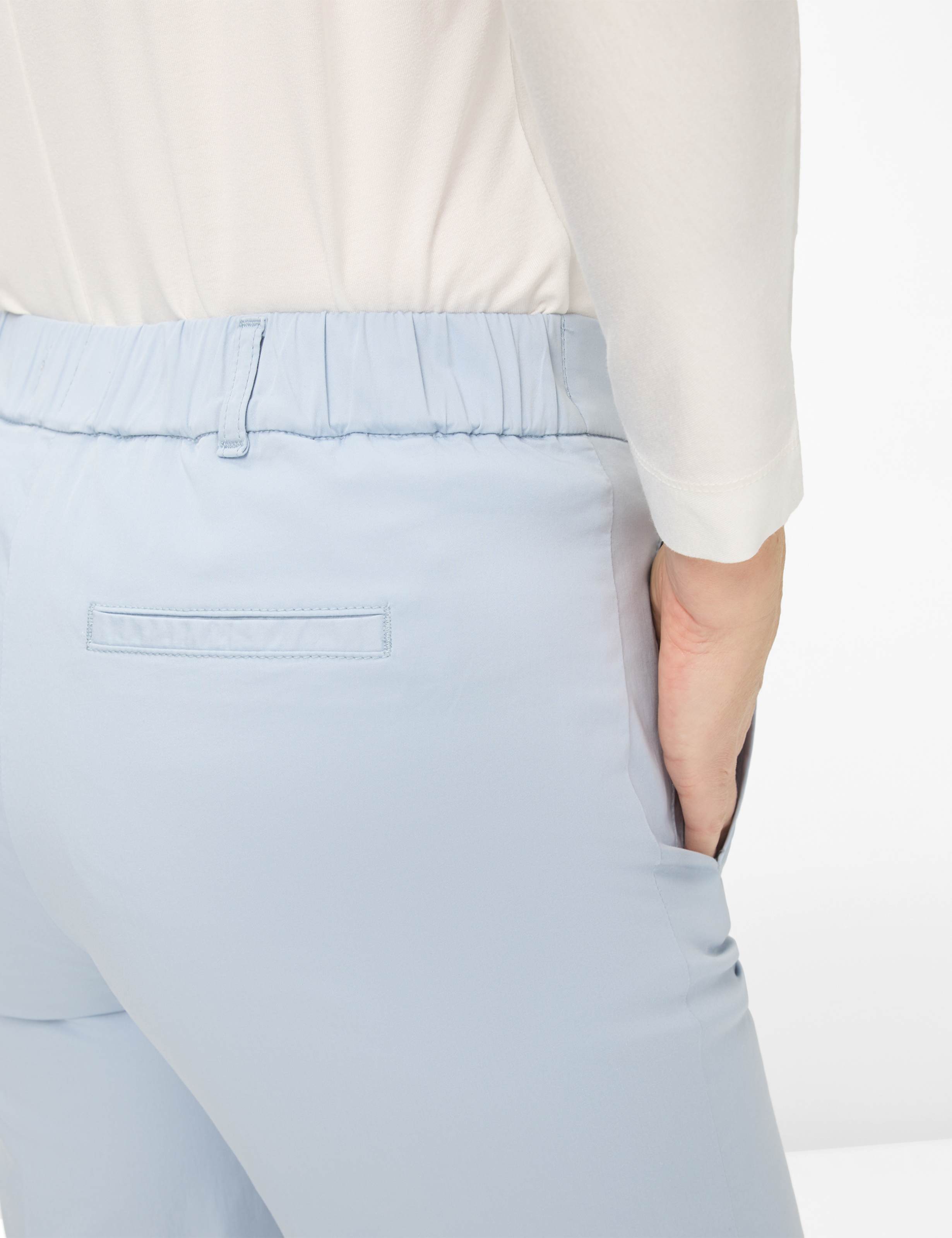Dames Style PEGGY CULOTTE Lichtblauw Slim Fit Detail 2