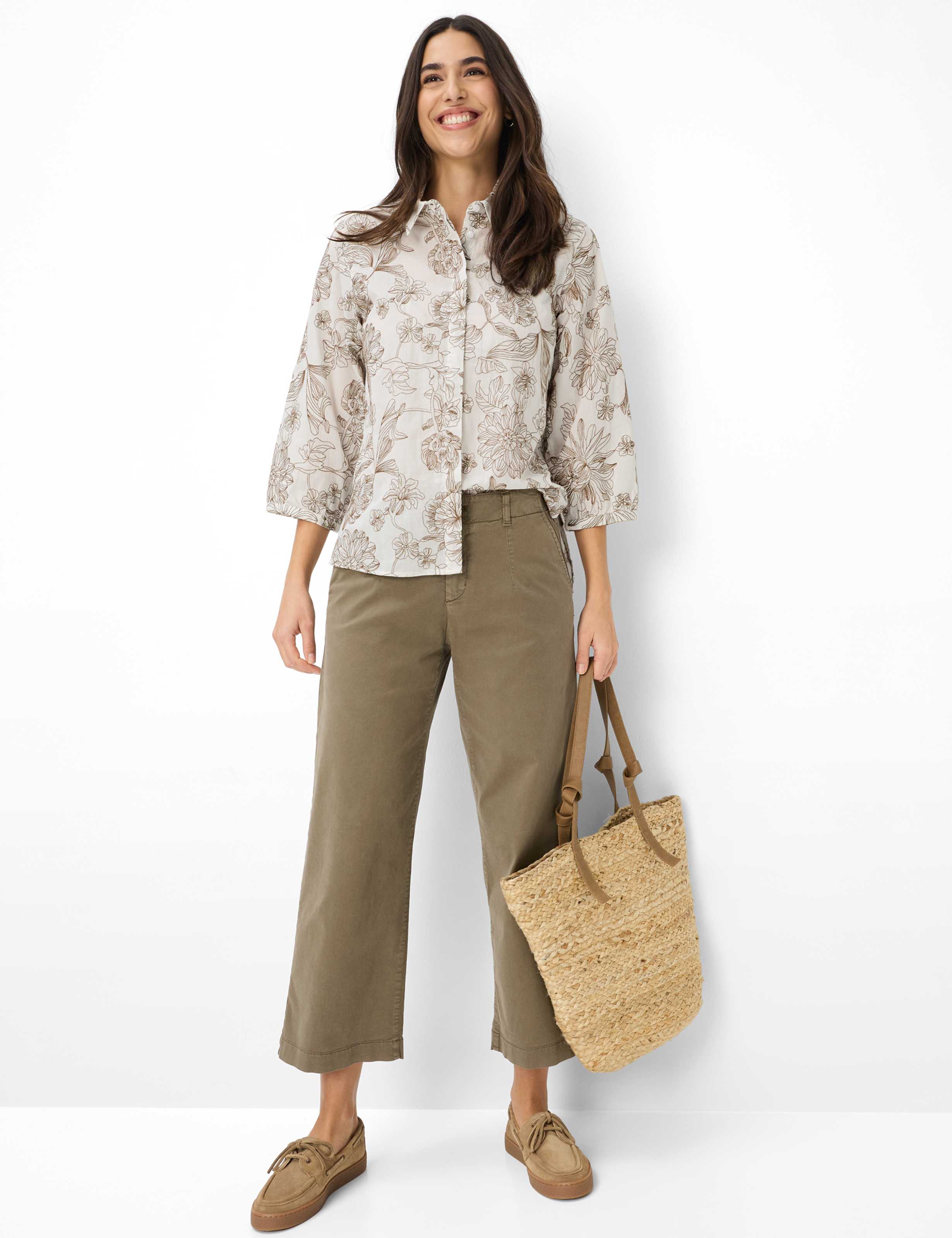 Dames Style VICKI Donkerbruin  Model outfit