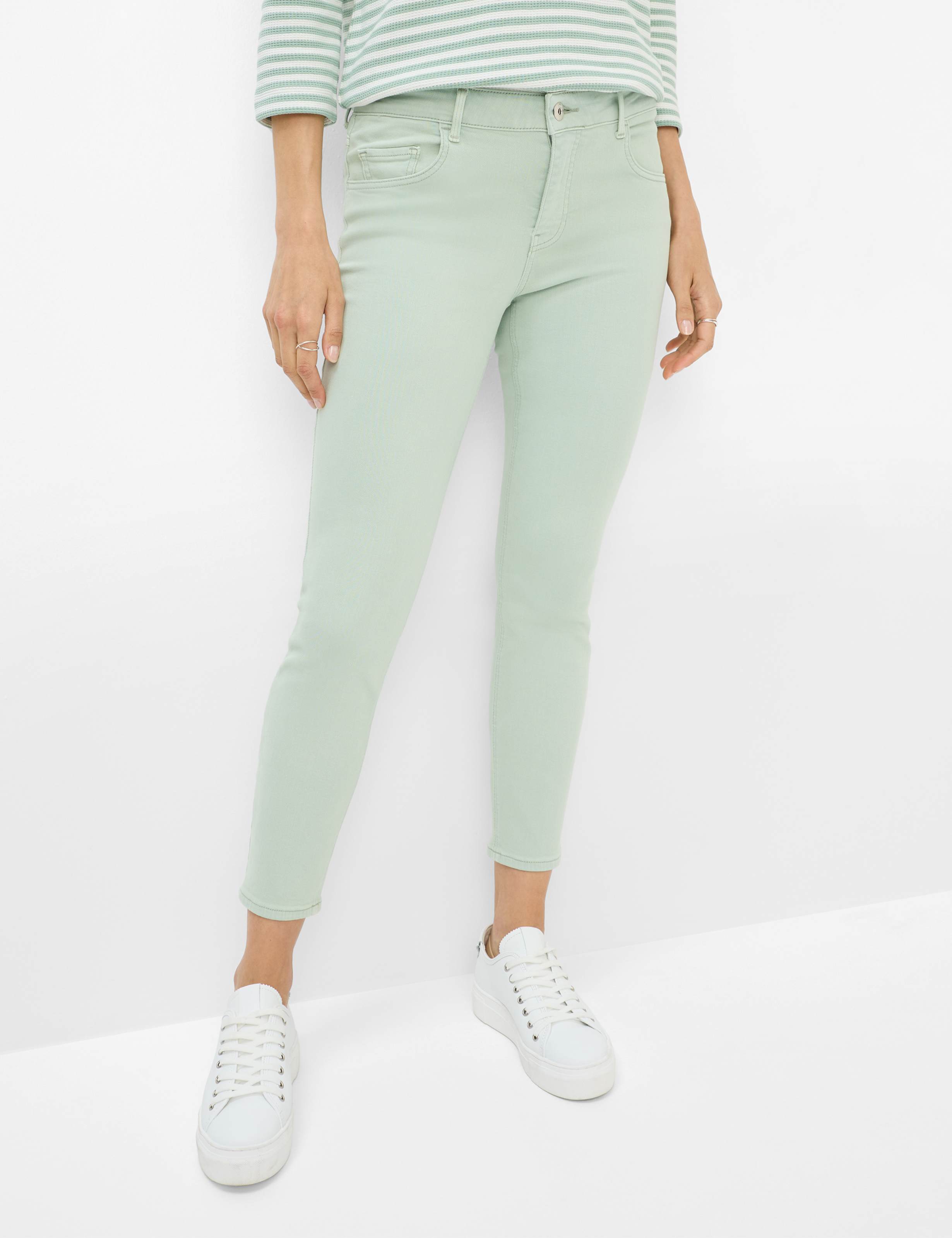 Thumbnail - Brax Damen Röhrenjeans Style SHAKIRA S LEAF, denim hellgrün, Gr. 36L