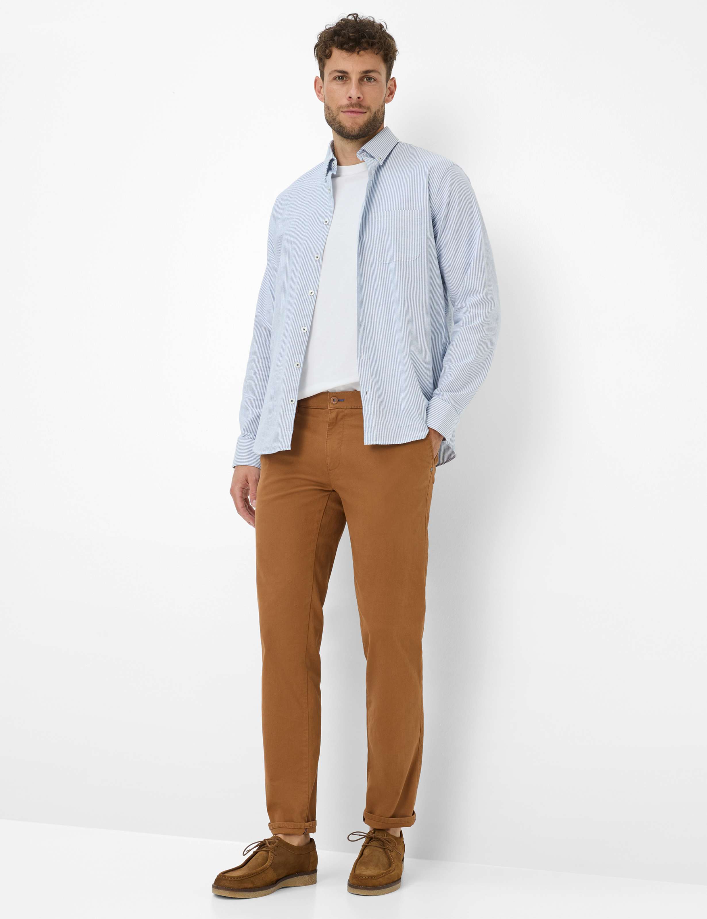 Herren Style FABIO IN Braun Modern Fit Model Outfit