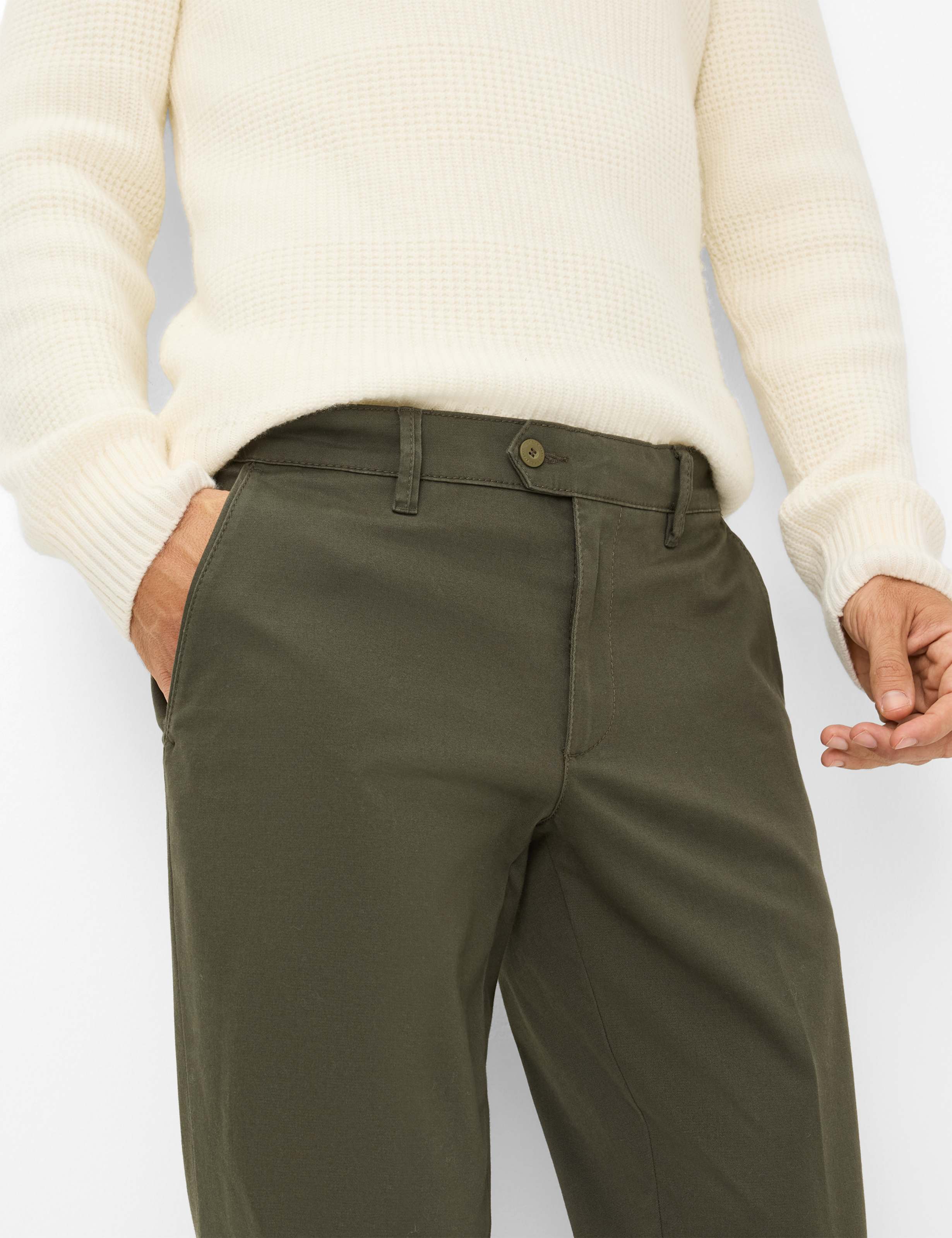 Homme Style JIM Vert Foncé Modern Fit Détail 2