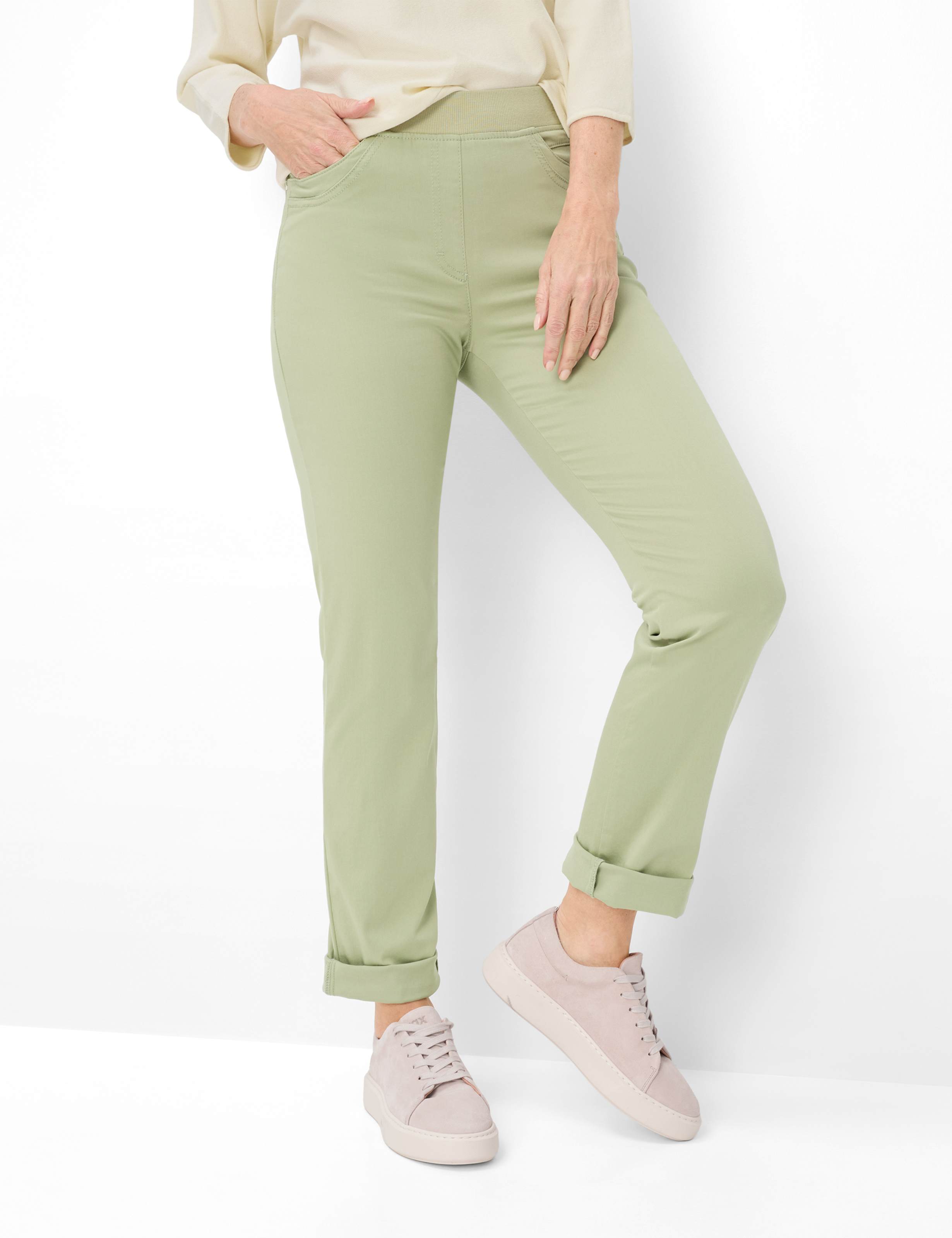 Thumbnail - Raphaela by Brax Damen Schlupfhose Style PAMINA FUN GREEN TEA, grün, Gr. 42