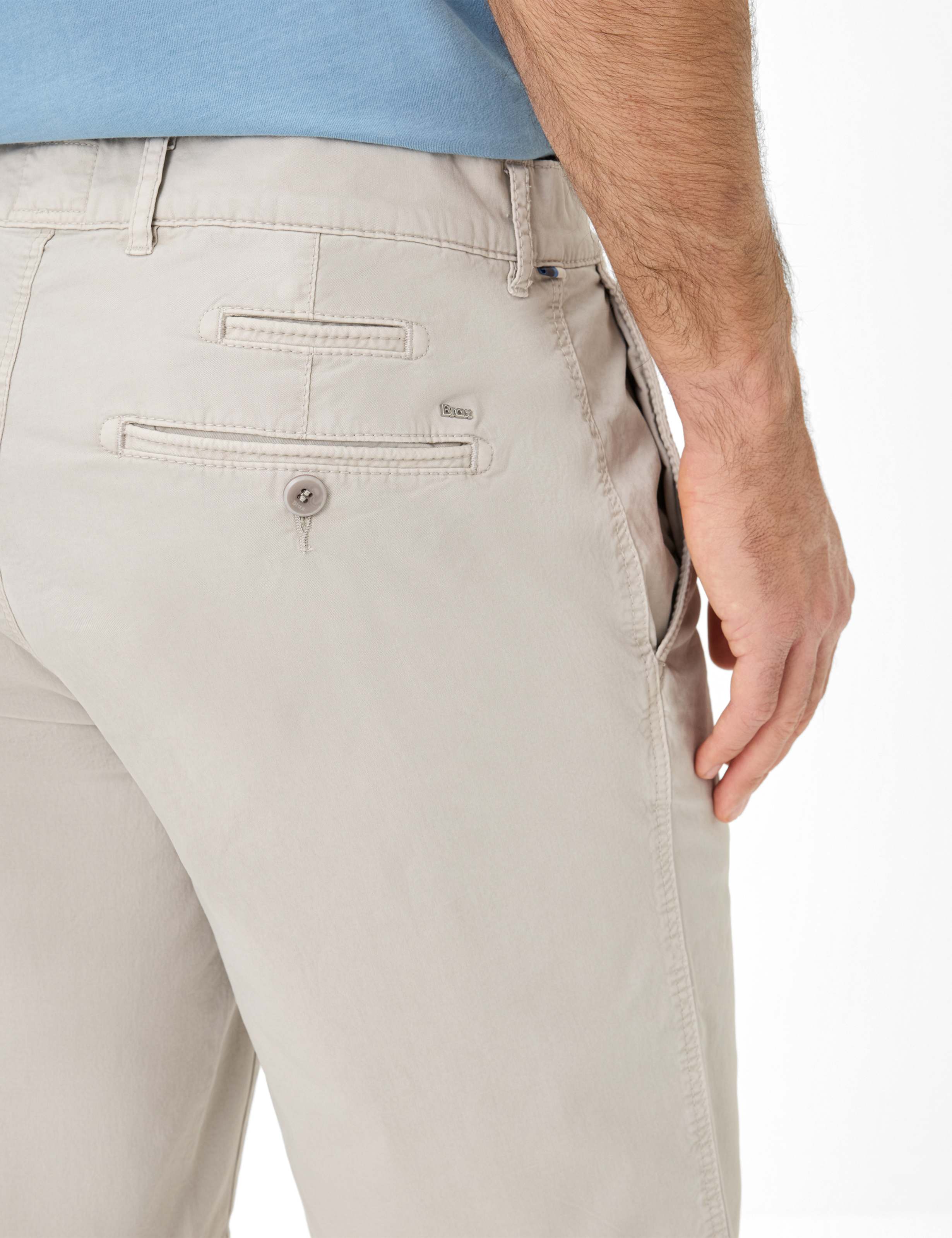 Herren Style BARI Hellgrau Regular Fit Detail 2