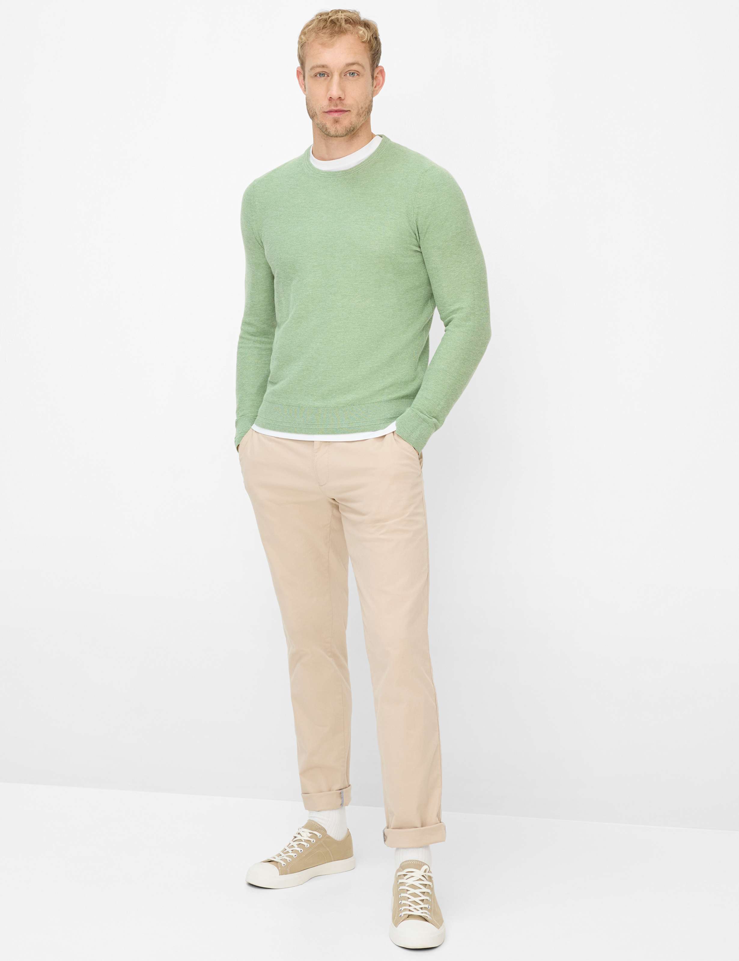 Heren Style RICK Groen  Model outfit