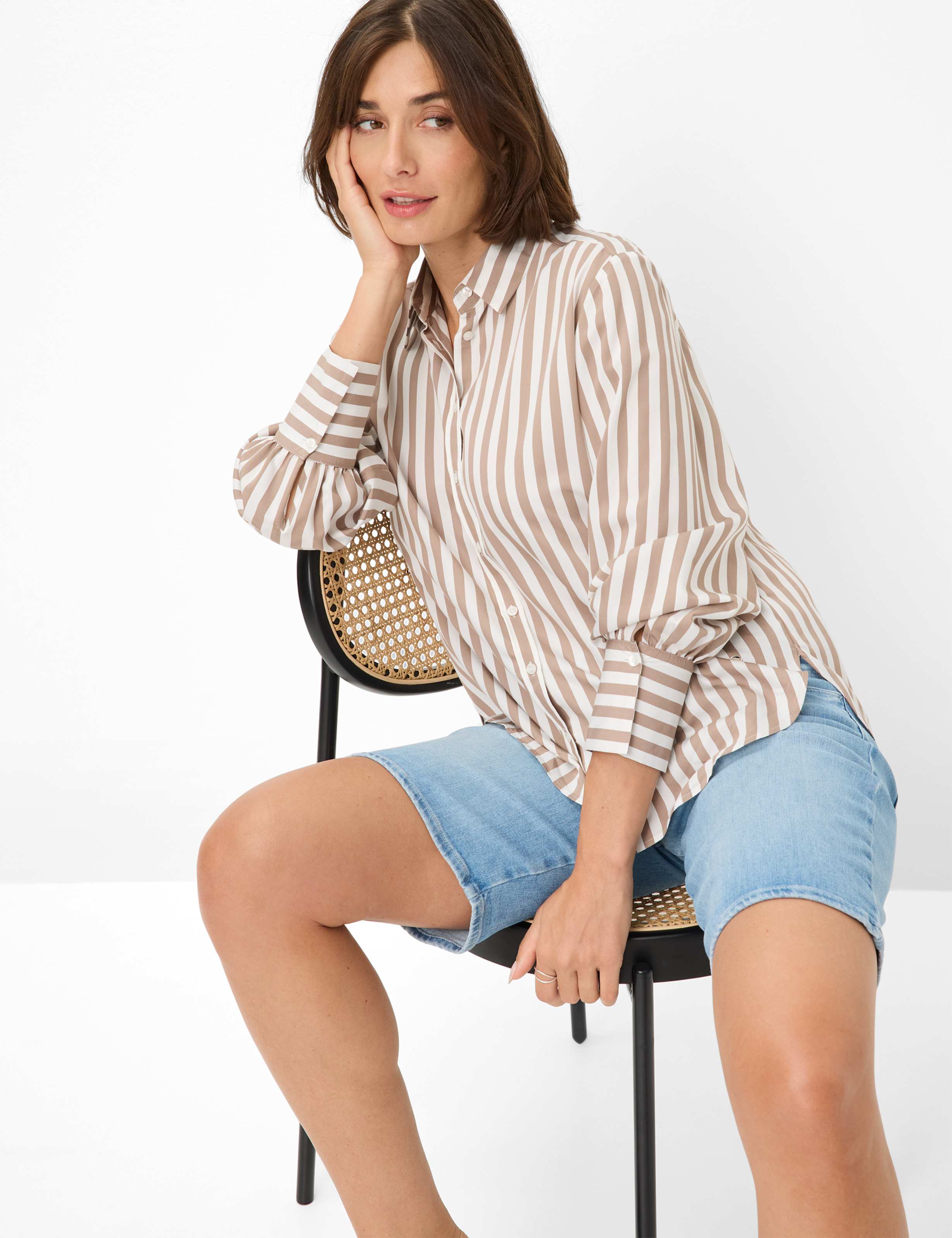 Dames Style MEL B Denim Blauw Relaxed Fit Detail 1