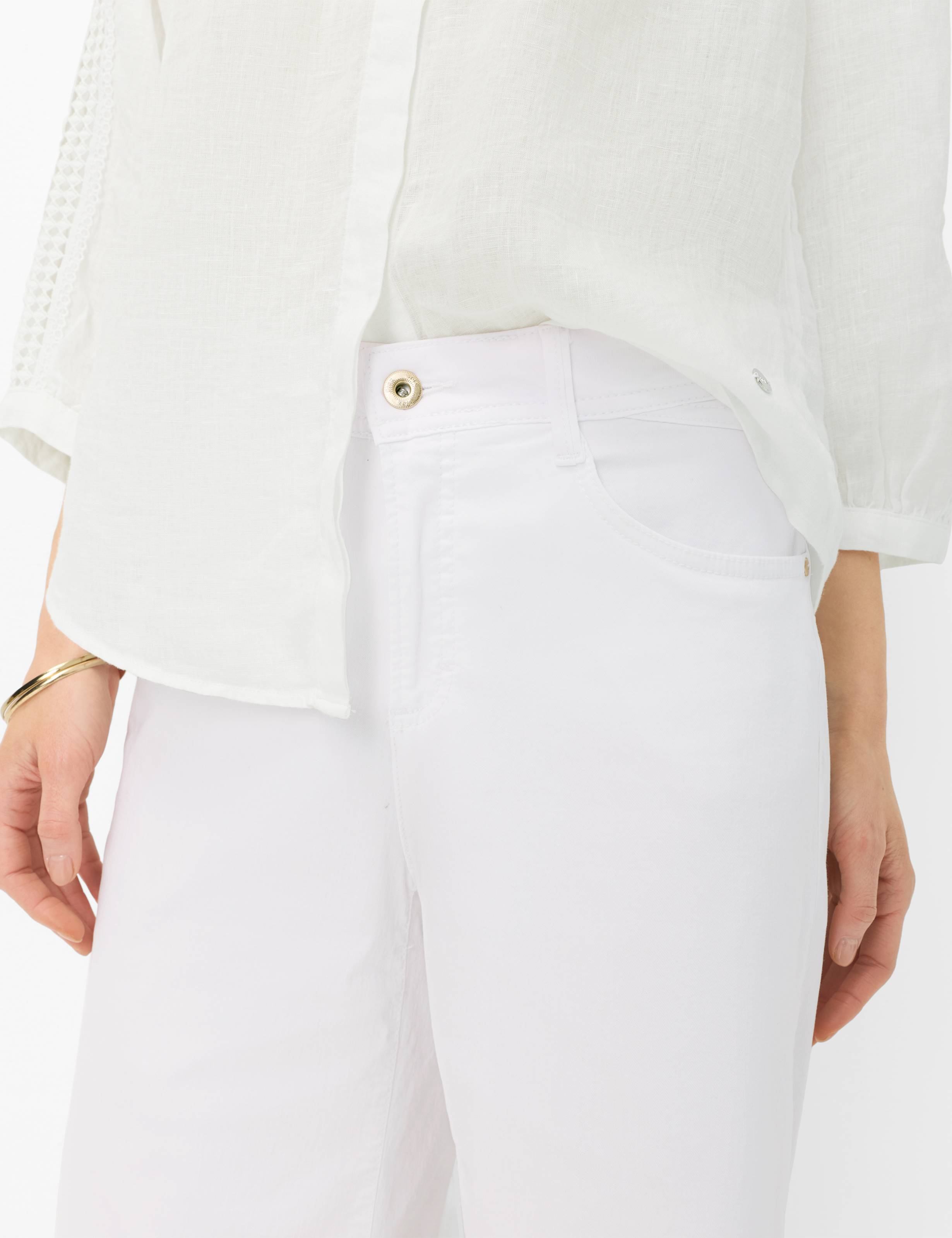 Dames Style MAINE B Denim Wit Tapered Fit Detail 2