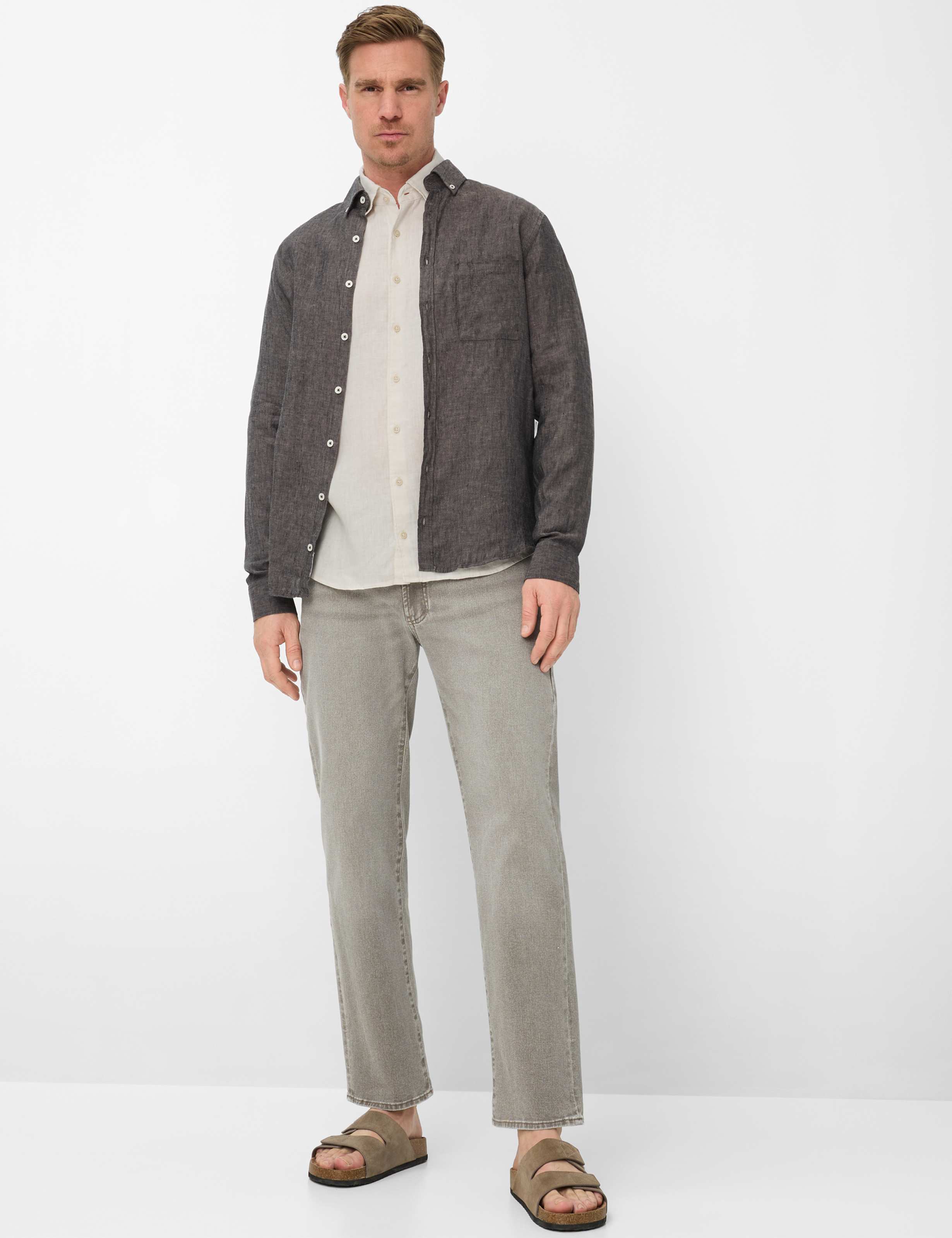 Homme Style HAROLD Beige Clair  Tenue du mannequin