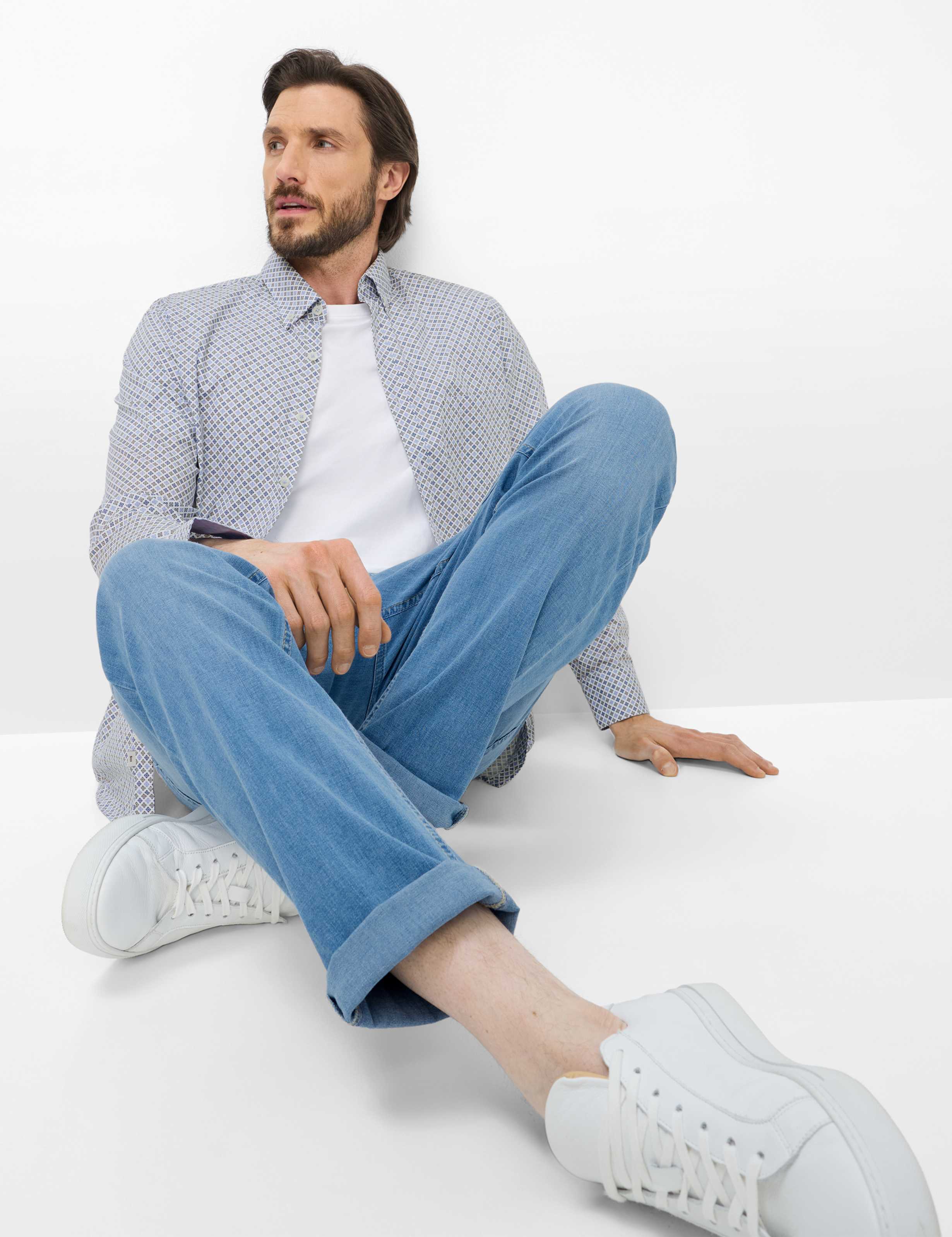 Homme Style LASSE Denim Bleu Clair Regular Fit Détail 1