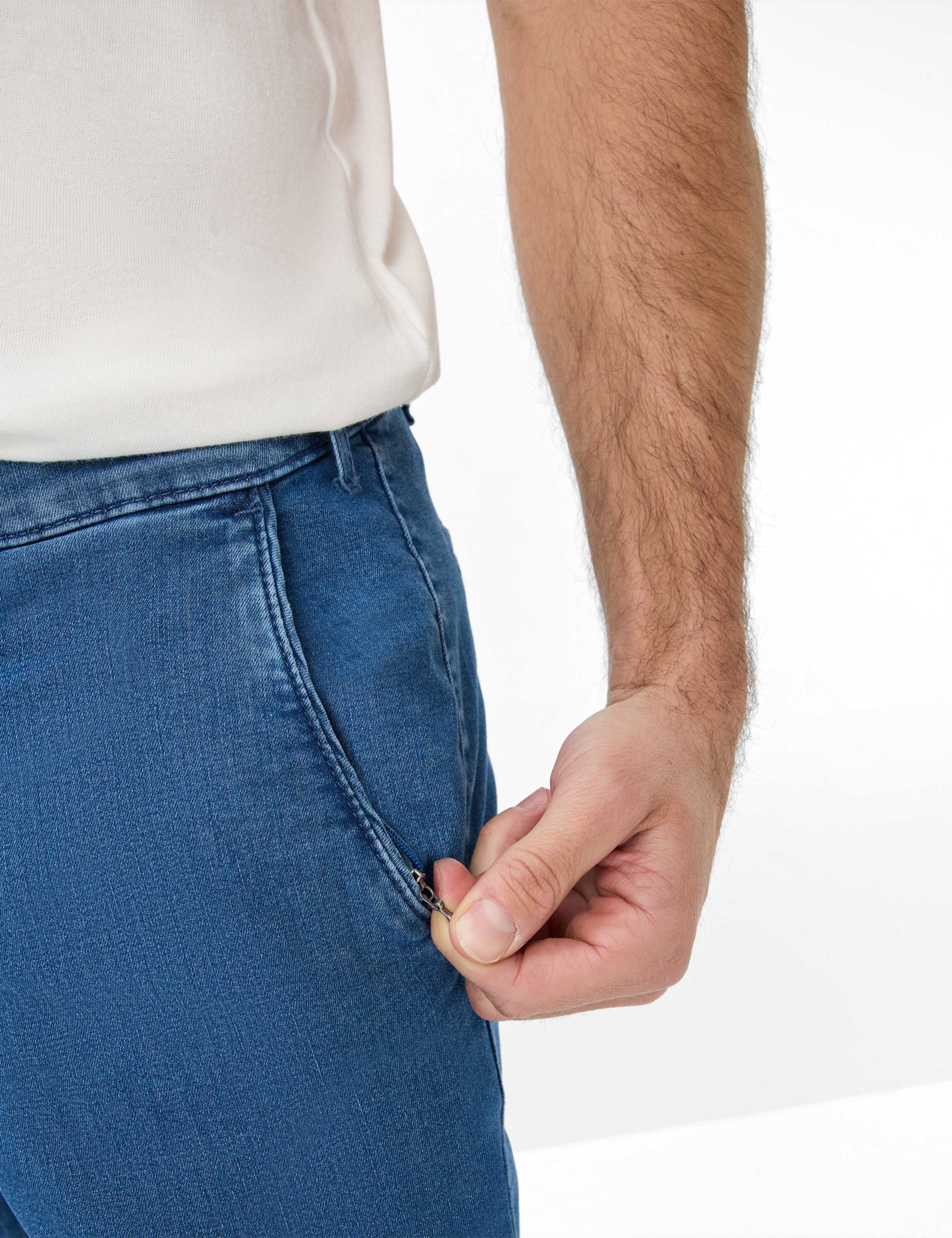 Homme Style BURT Denim Bleu Regular Fit Détail 2