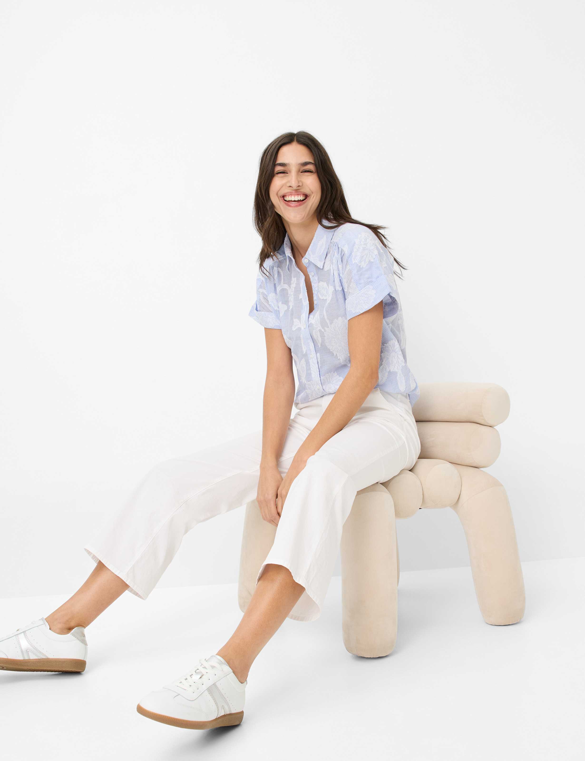 Damen Style MAINE S Weiß Wide Leg Detail 1