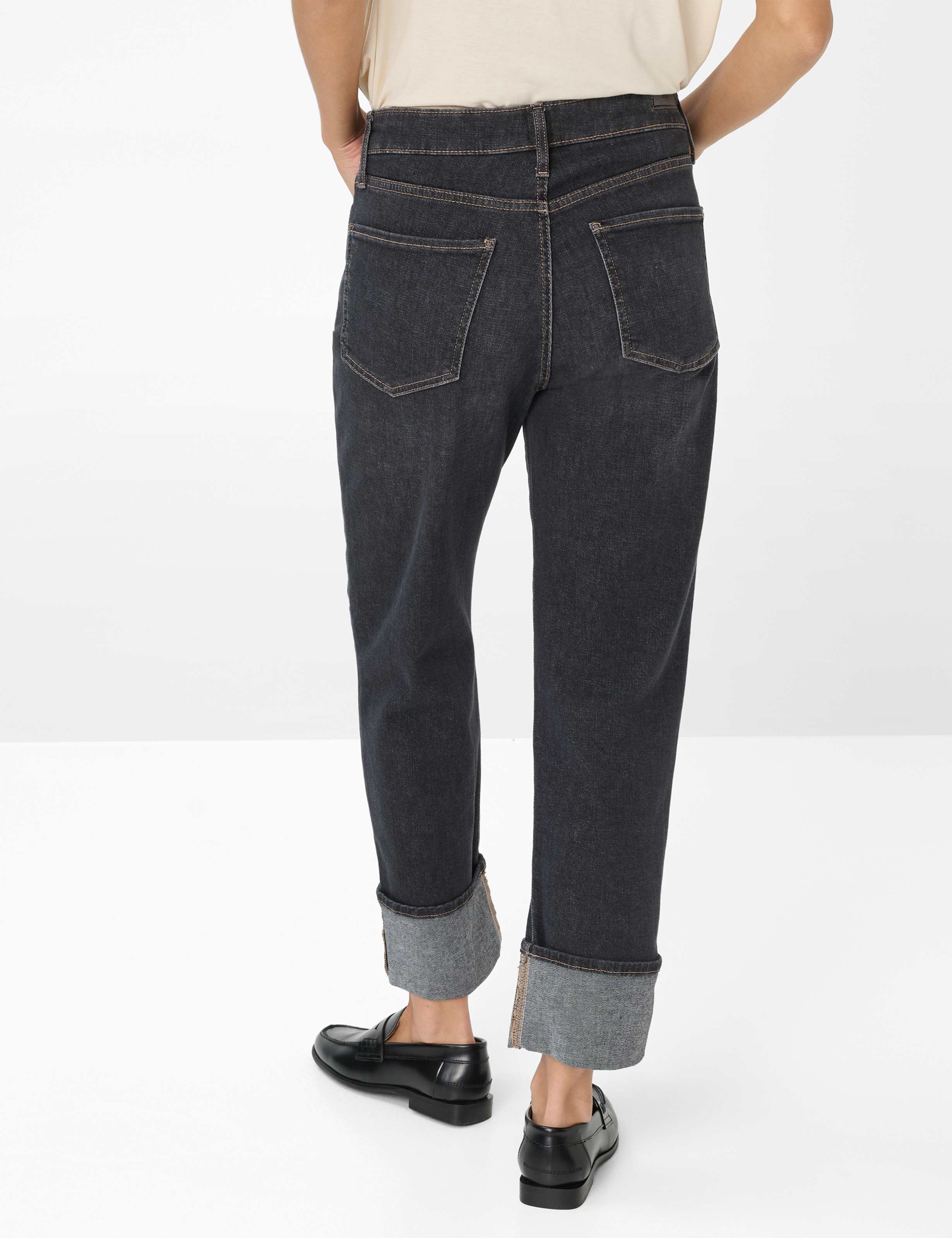 Femme Style MADISON S Denim Gris Foncé Straight Fit Dos mannequin