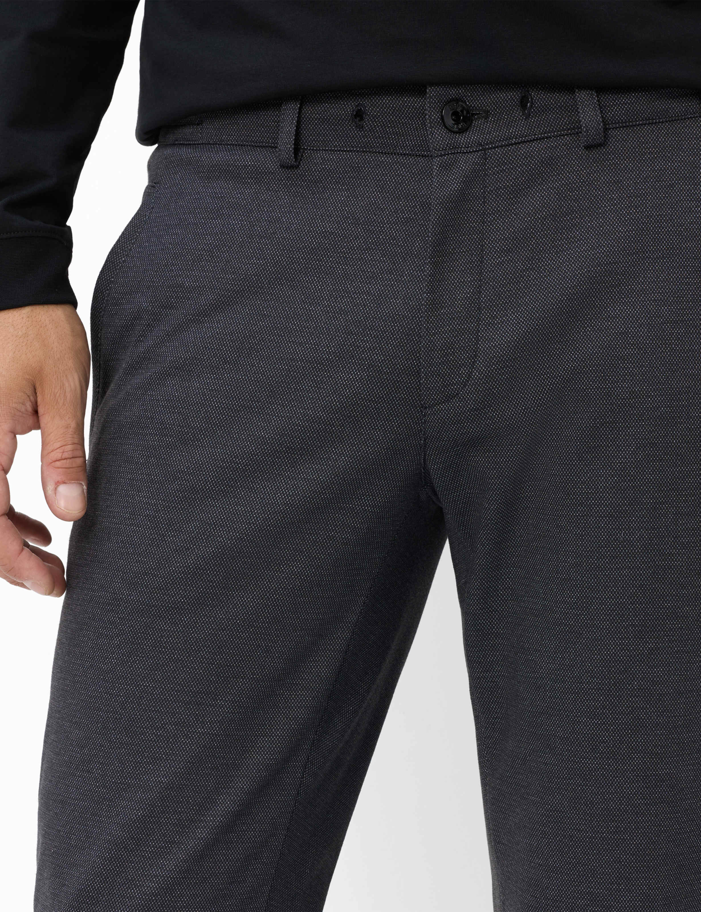 Heren Style PHIL Zwart Tapered Fit Detail 1