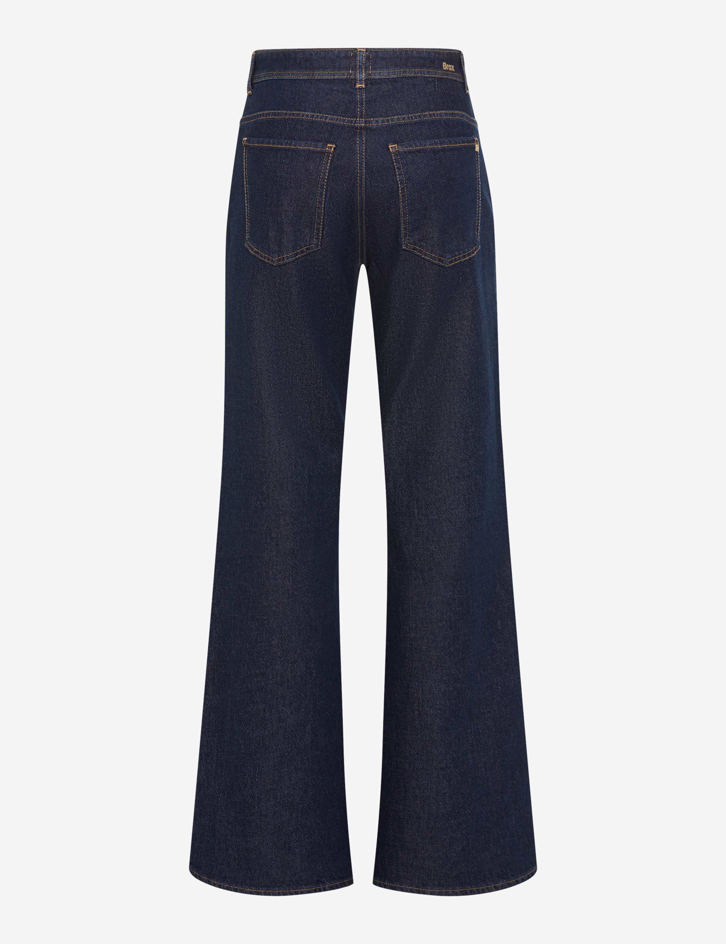 Damen Style MAINE Denim Dunkelblau Wide Leg Freisteller Rueck