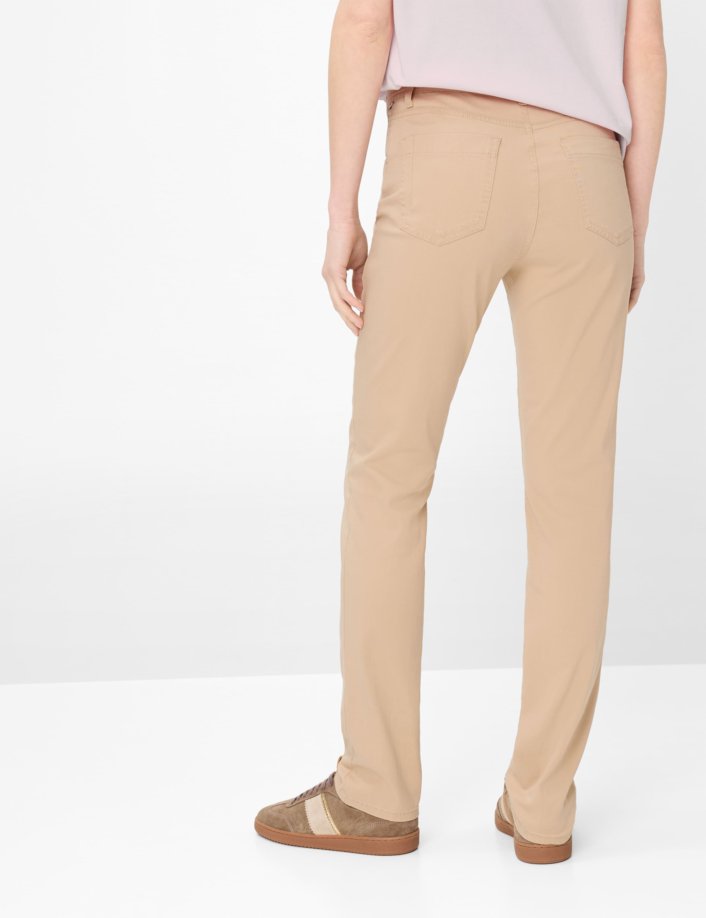 Thumbnail - Brax Damen Five-Pocket-Hose Style CAROLA SANDSHELL, denim beige, Gr. 40L