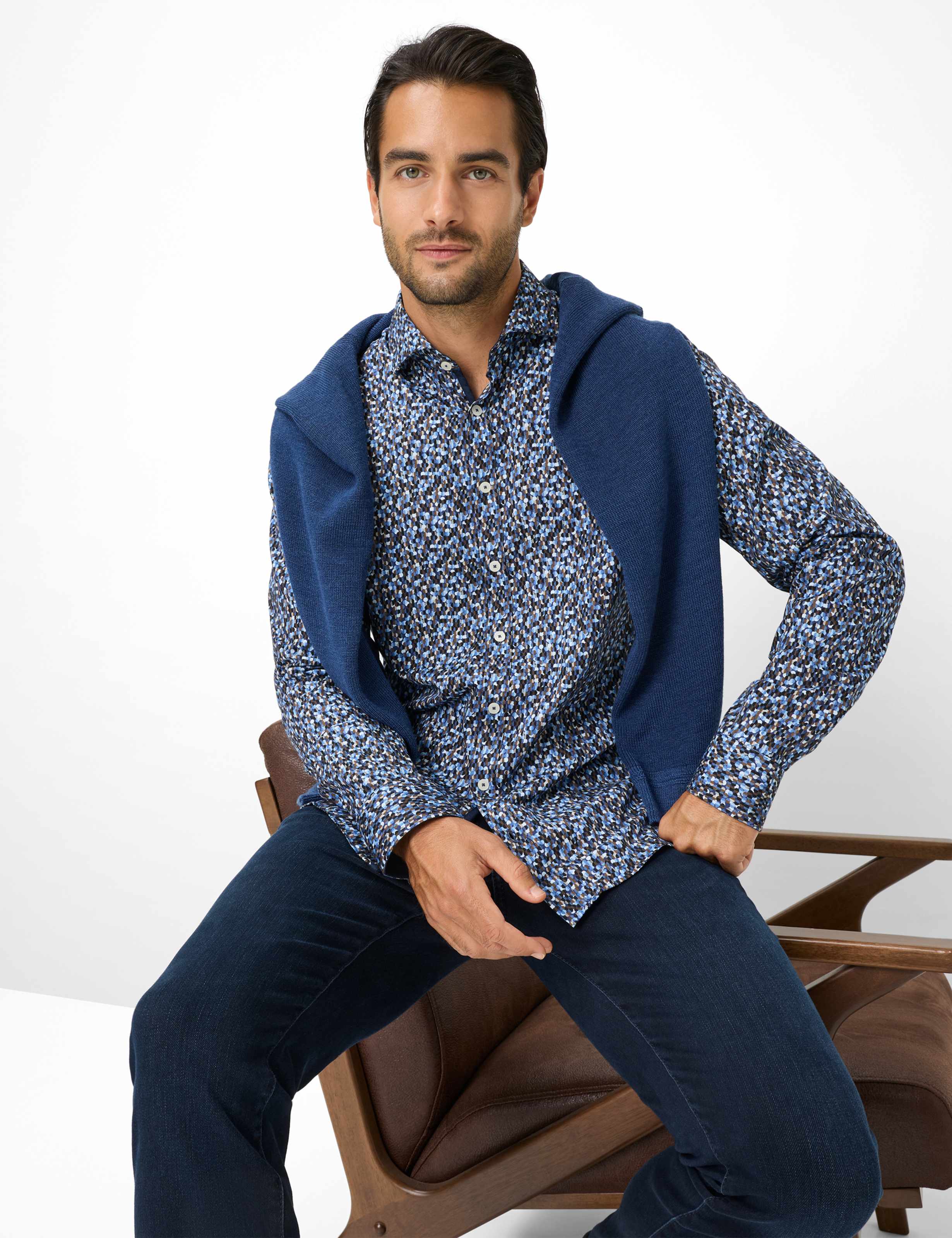 Herren Style HAROLD Blau  Detail 1
